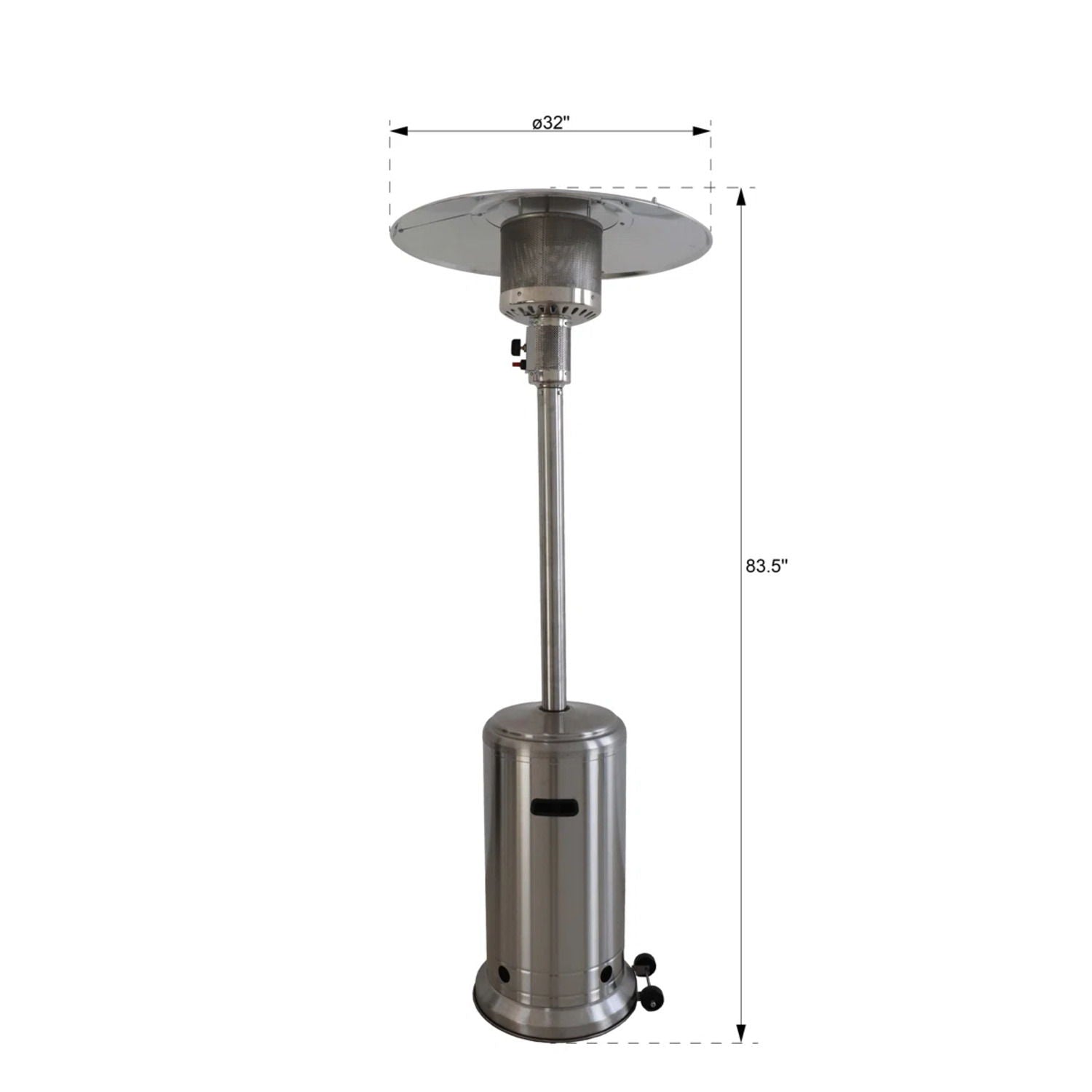 46, 000 Btu Standing Patio Heater - Best Buy Furniture