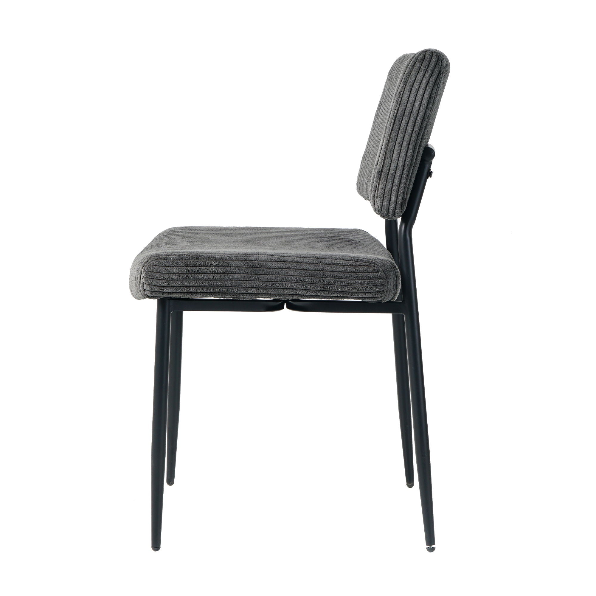 Modern Upholstered Dining Chair With Metal Legs