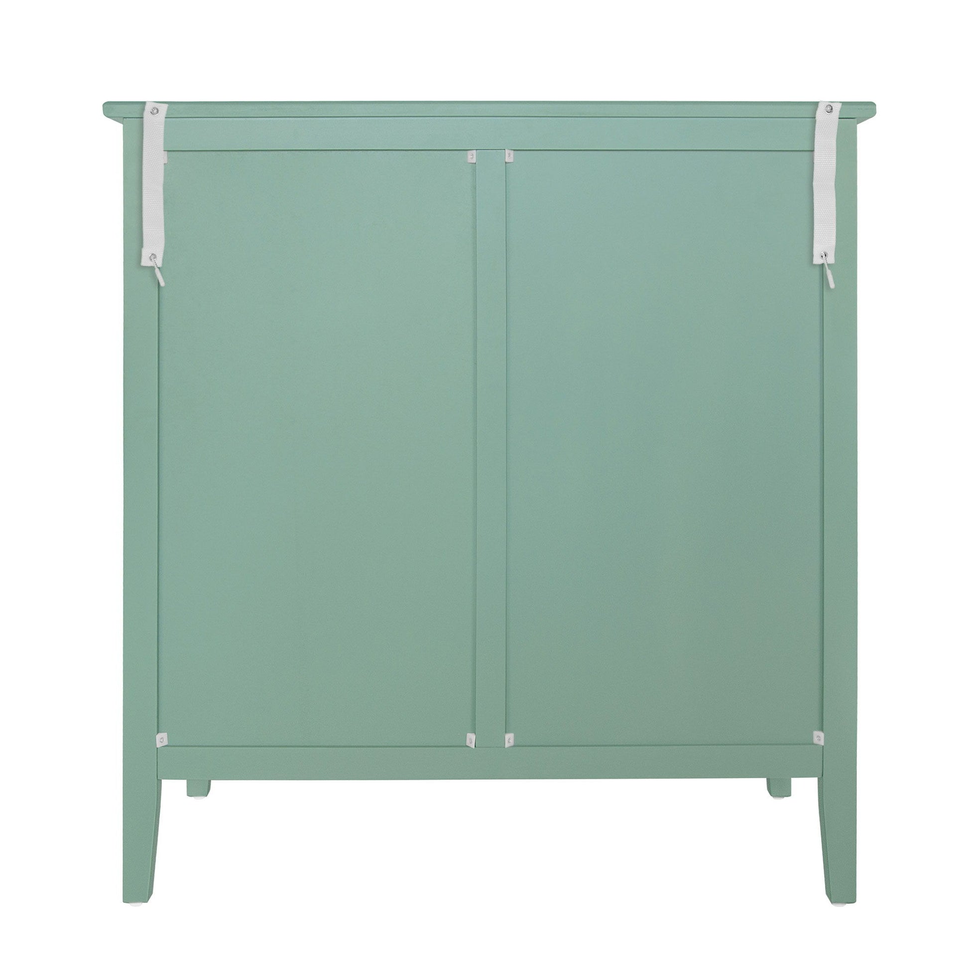 3 Drawer Storage Cabinet With Hollow Carved Design And Metal Handles, Chest For Entryway, Living Room Or Bedroom - Light Green - Best Buy Furniture