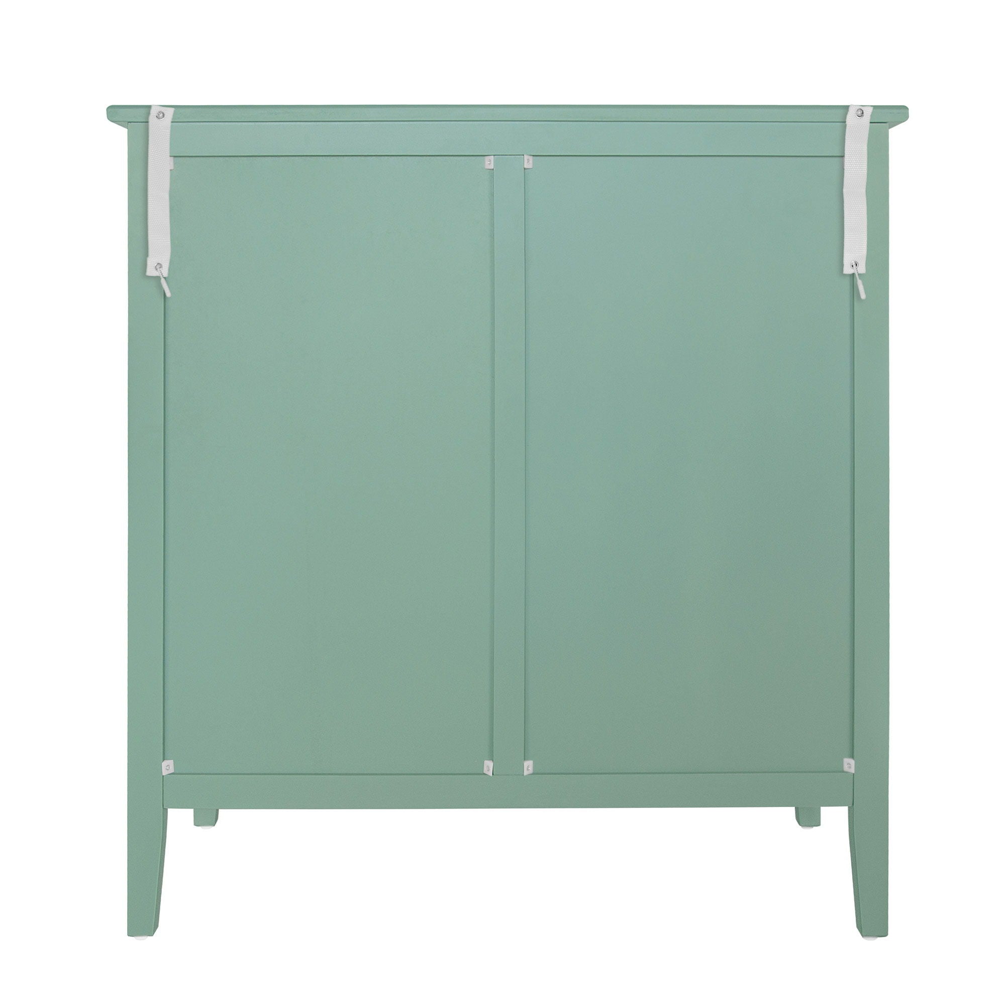3 Drawer Storage Cabinet With Hollow Carved Design And Metal Handles, Chest For Entryway, Living Room Or Bedroom - Light Green - Best Buy Furniture