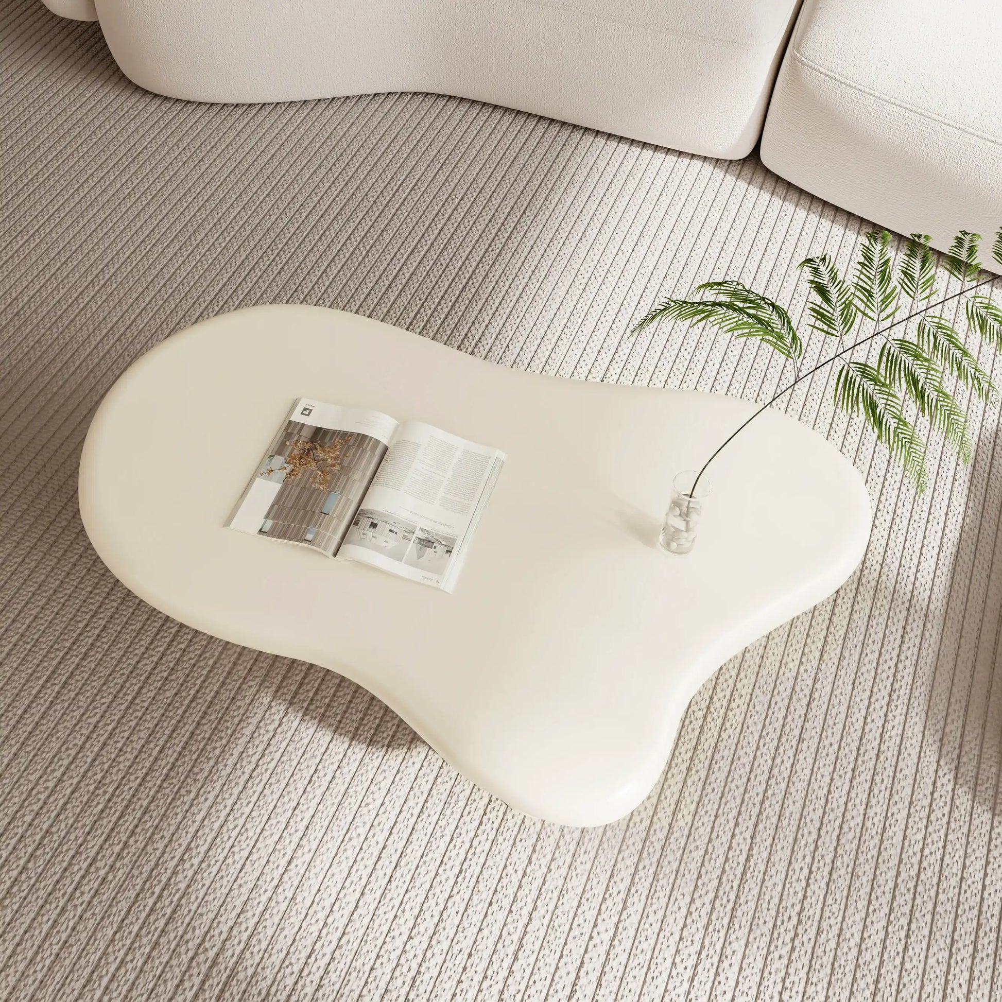 Uma Modern Cream Cloud Shaped Coffee Table - Best Buy Furniture