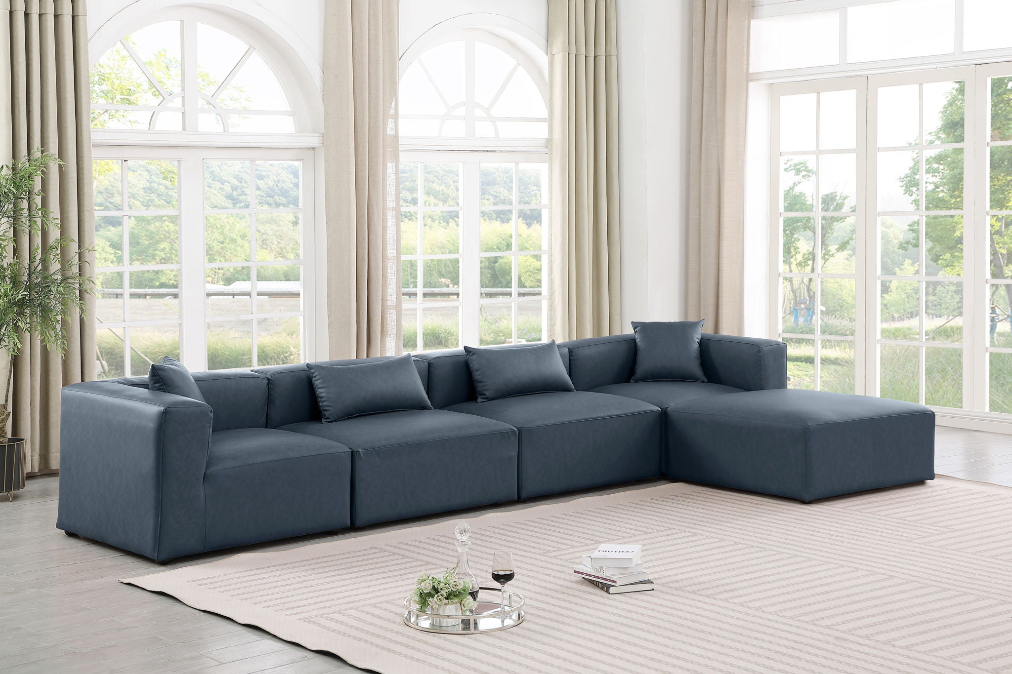 Cube - 5 Piece Modular Sectional With Chaise