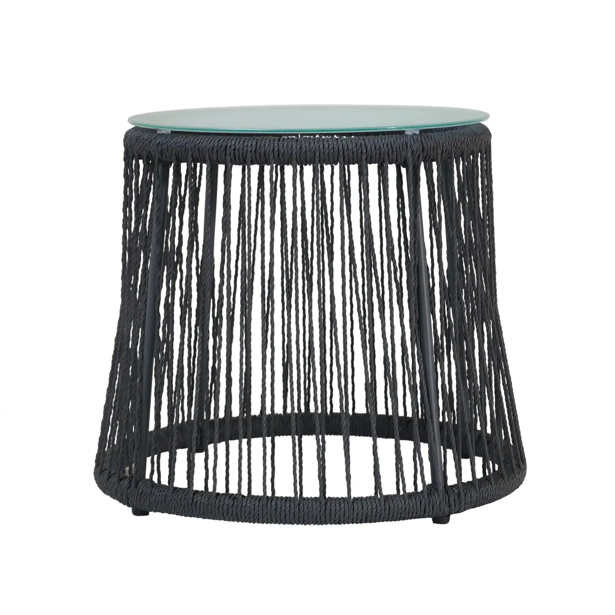 Boho Southport - Side Table With Glass Top