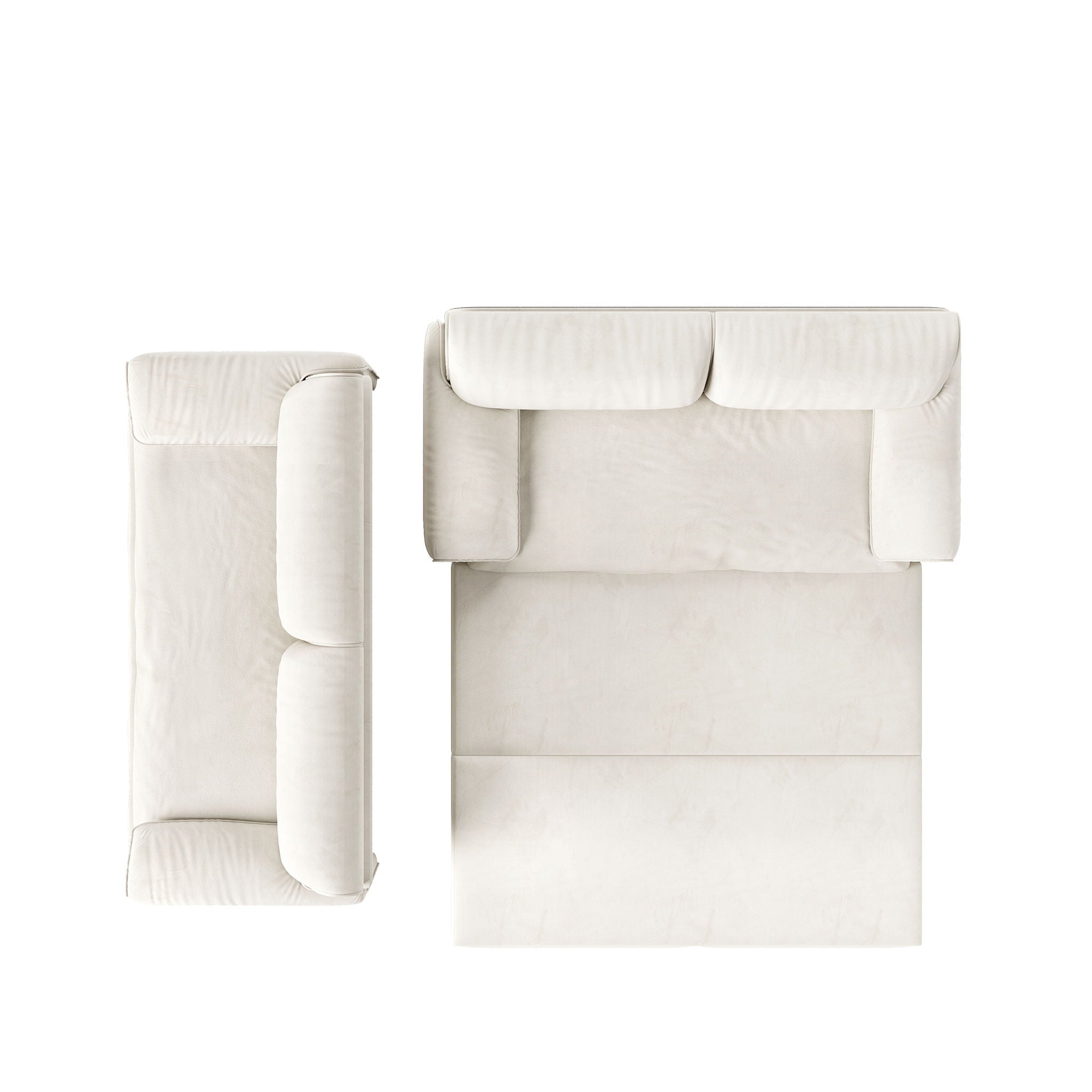 Queen Pull Out Sofa Bed, 3 In 1 Convertible Sleeper Sofa With Side Storage For Living Room - Beige