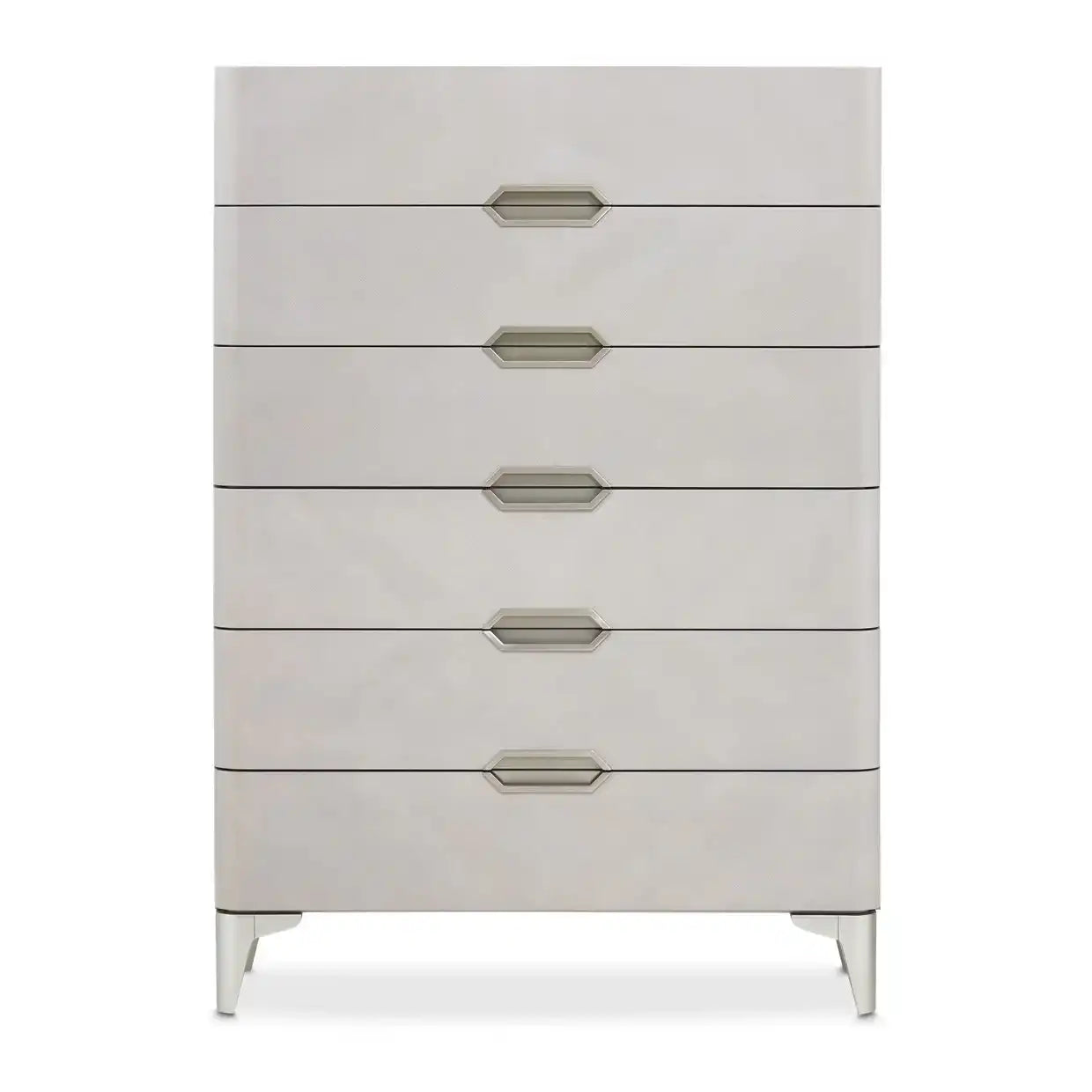 Penthouse - 6-Drawer Chest - Gray - Best Buy Furniture