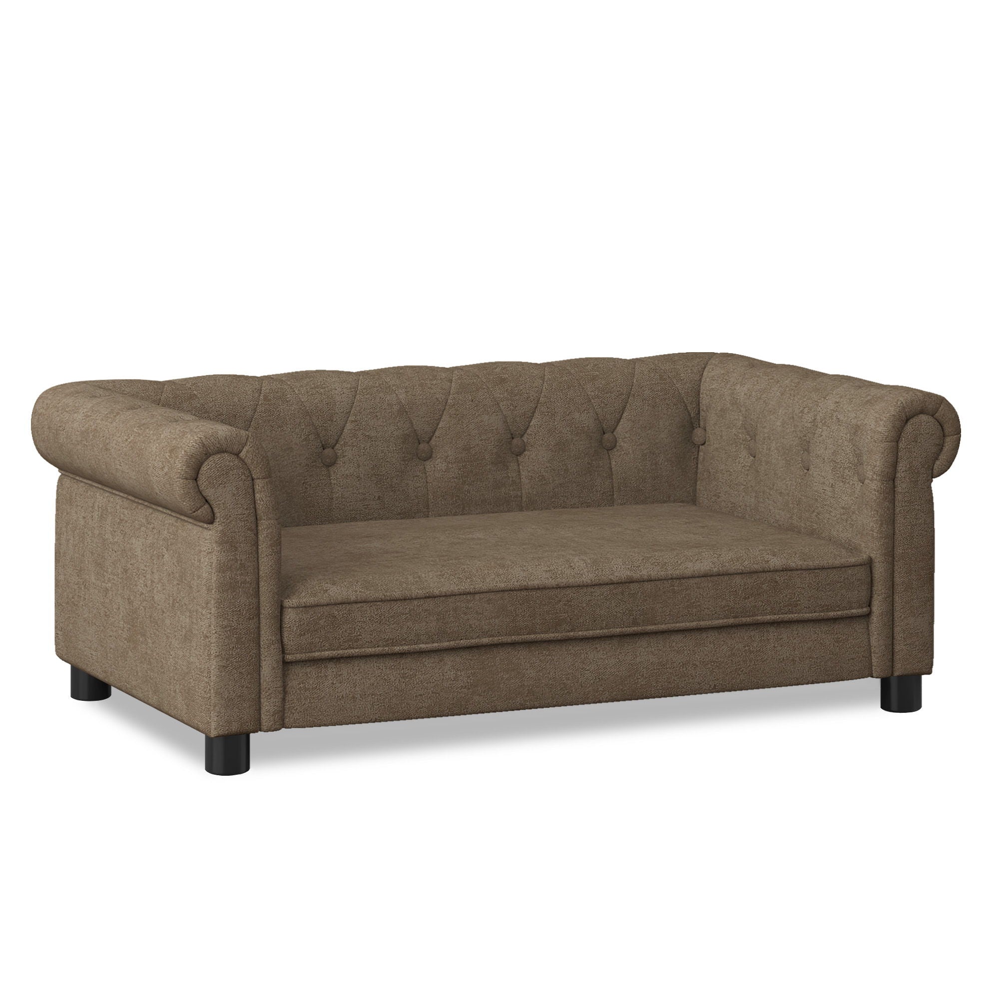 Modern Elegant Rectangle Pet Bed, Durable Elevated Dog Sofa