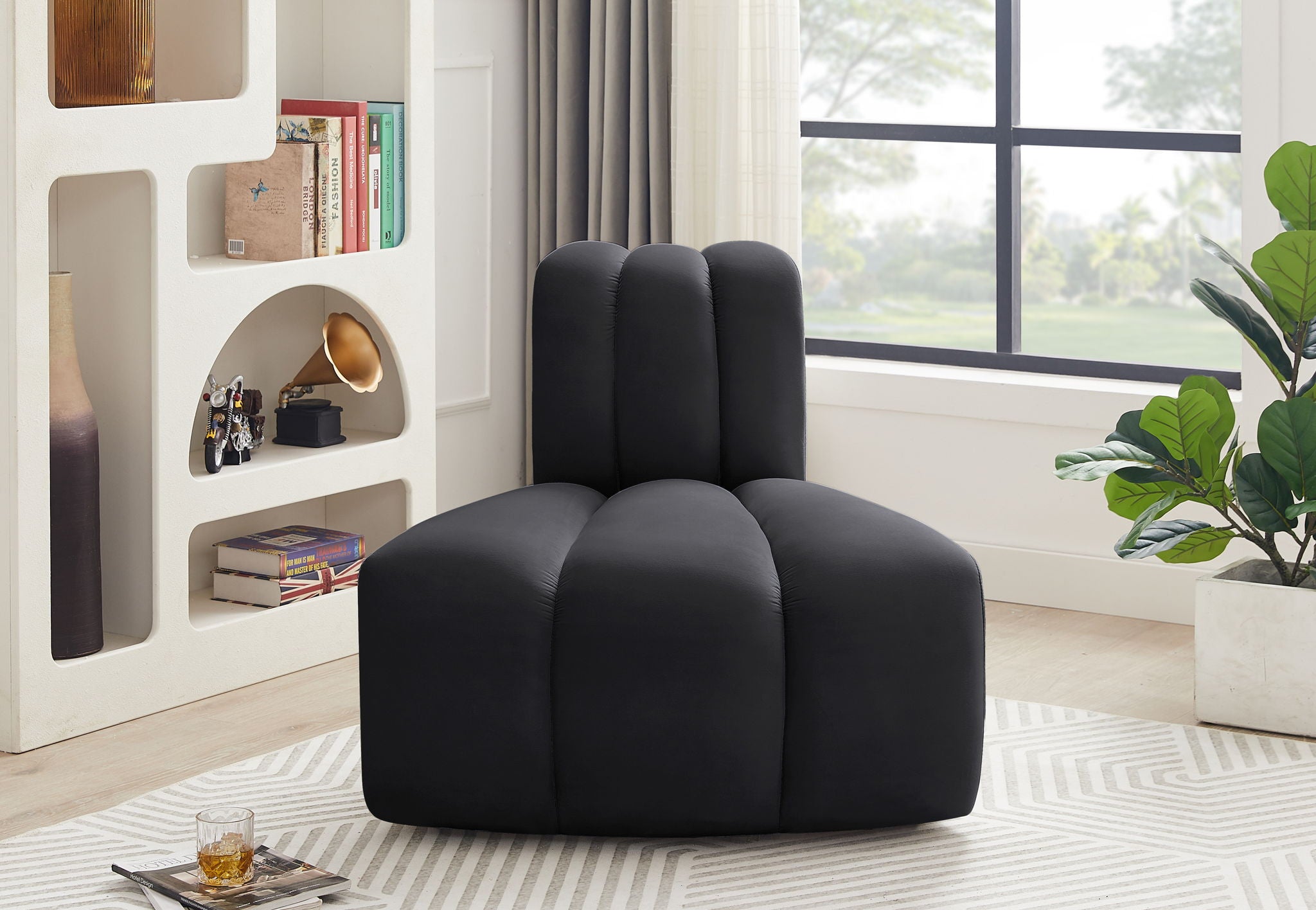 Arc - Velvet Reverse Corner Chair
