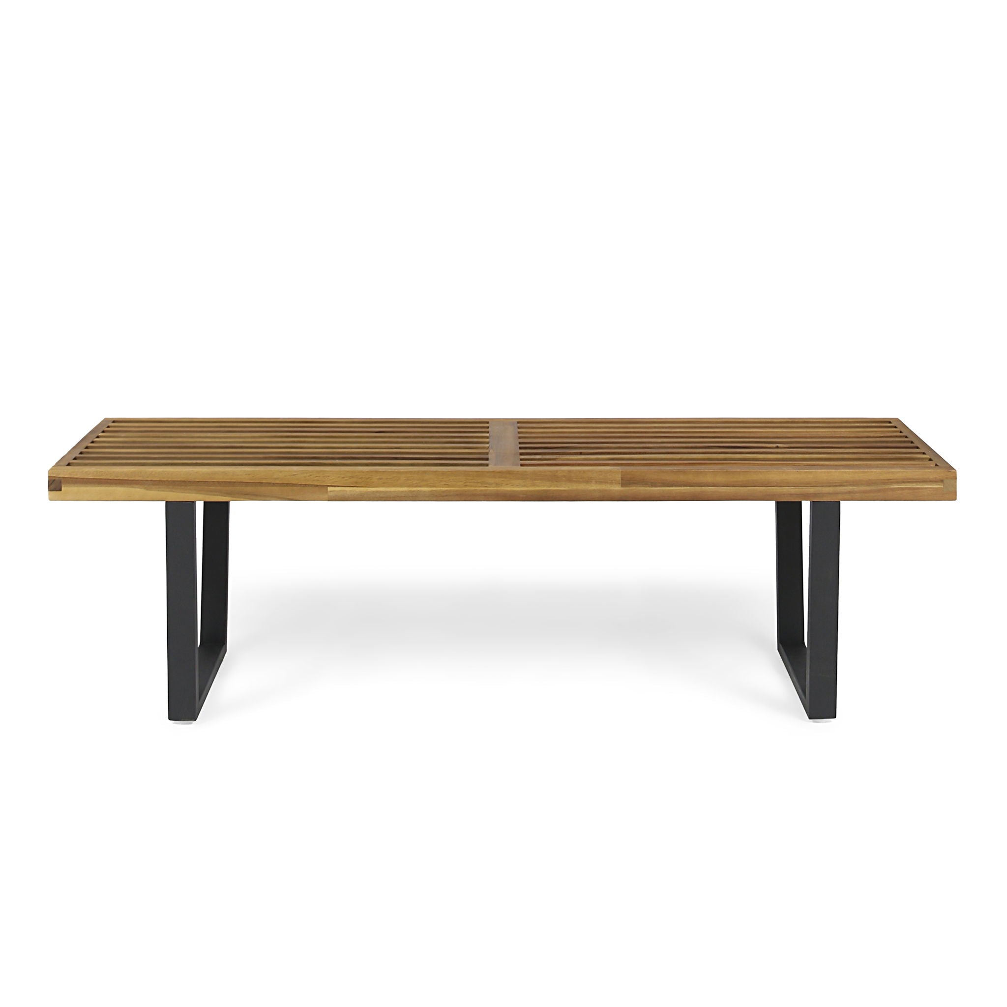 Intrinsic - Outdoor Dining Bench With Slat Top