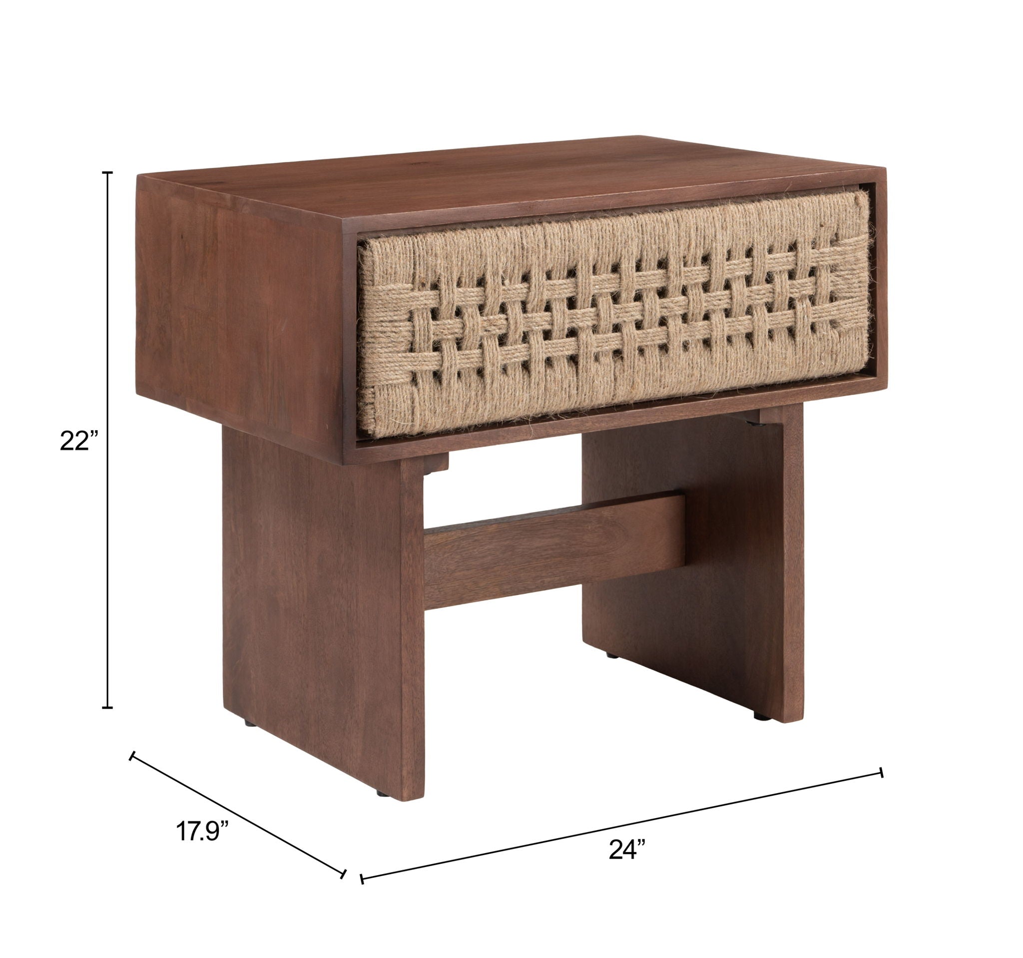 Amaria - Nightstand - Natural / Walnut