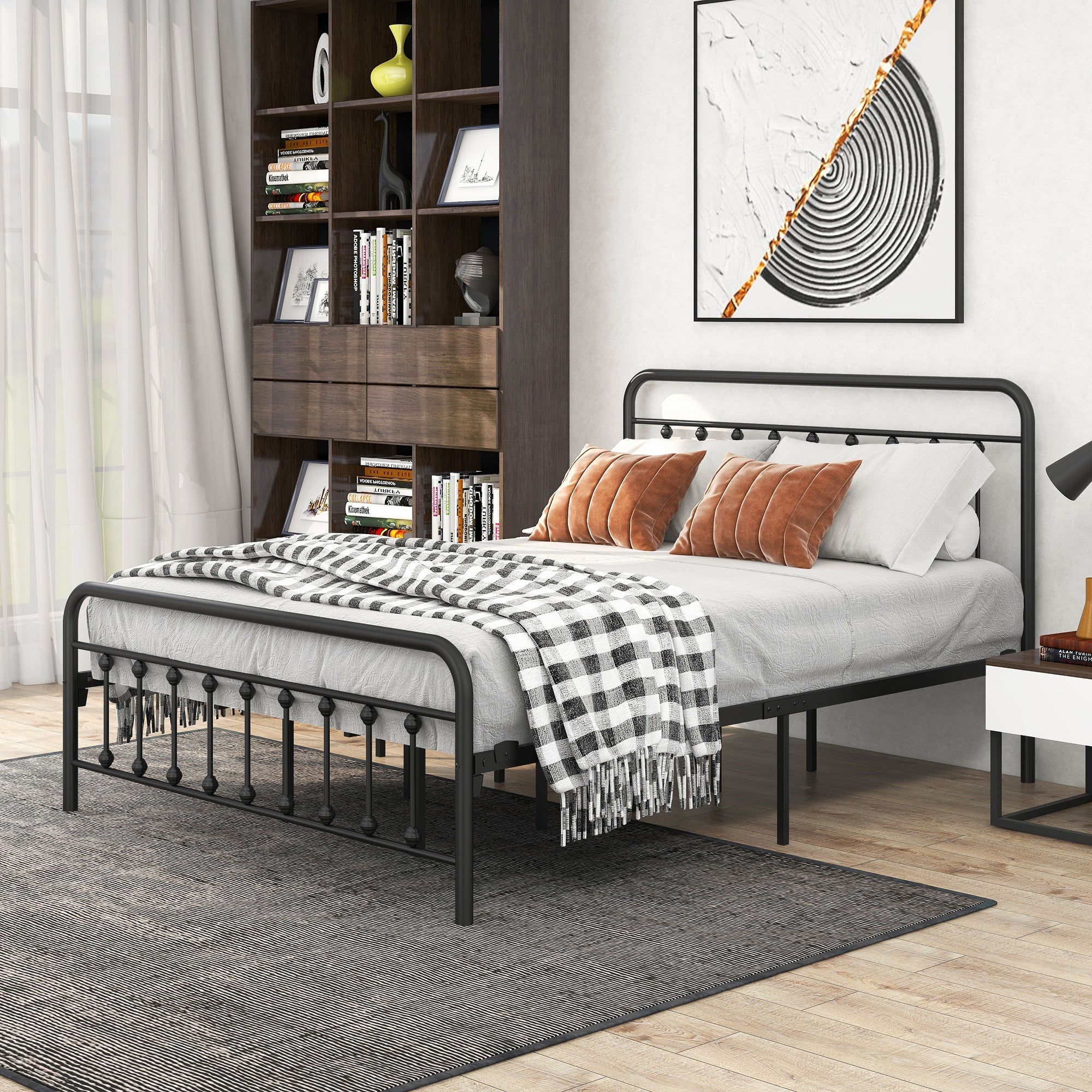 Tara Victorian-Style Steel Bed Frame
