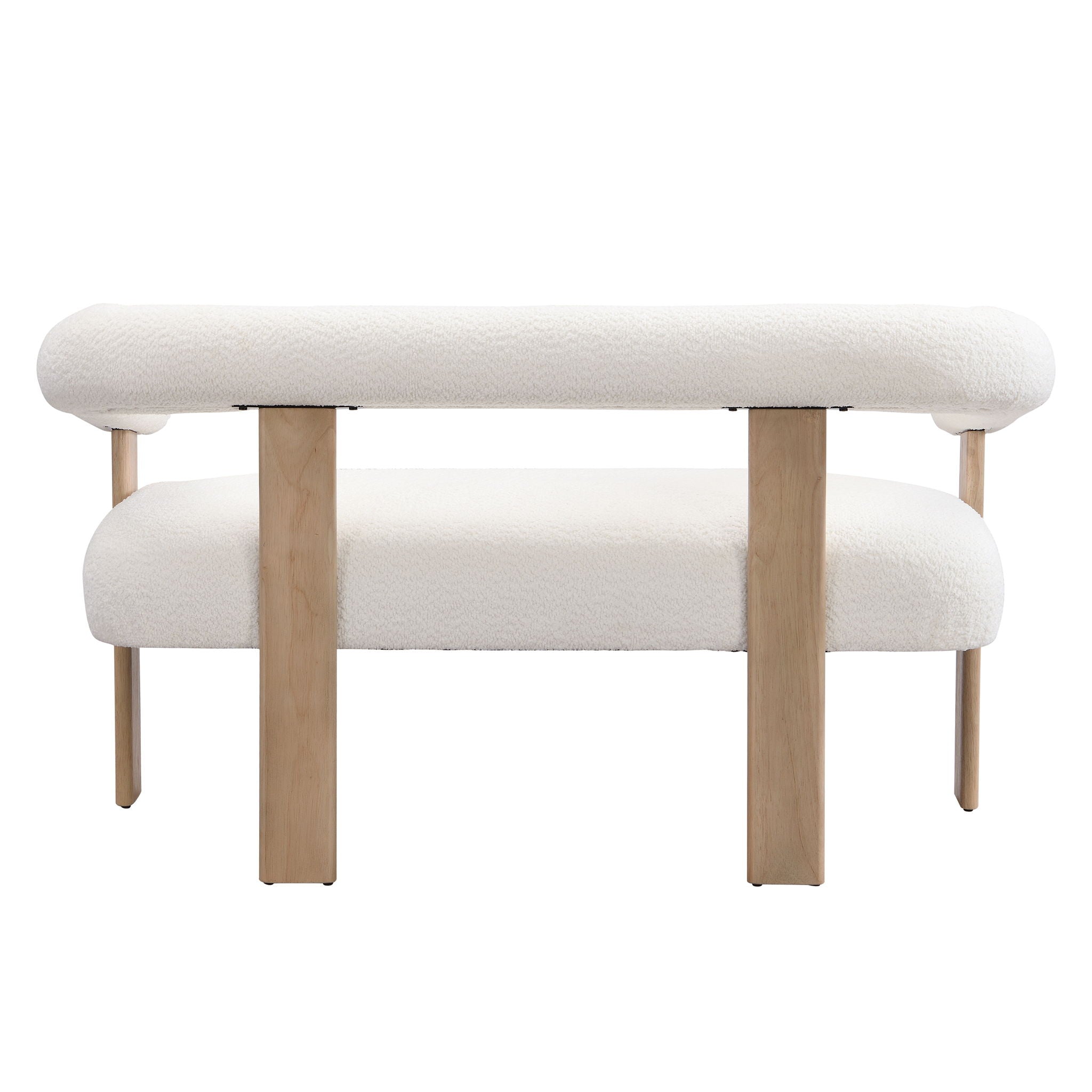 Modern Round Armrest Loveseat