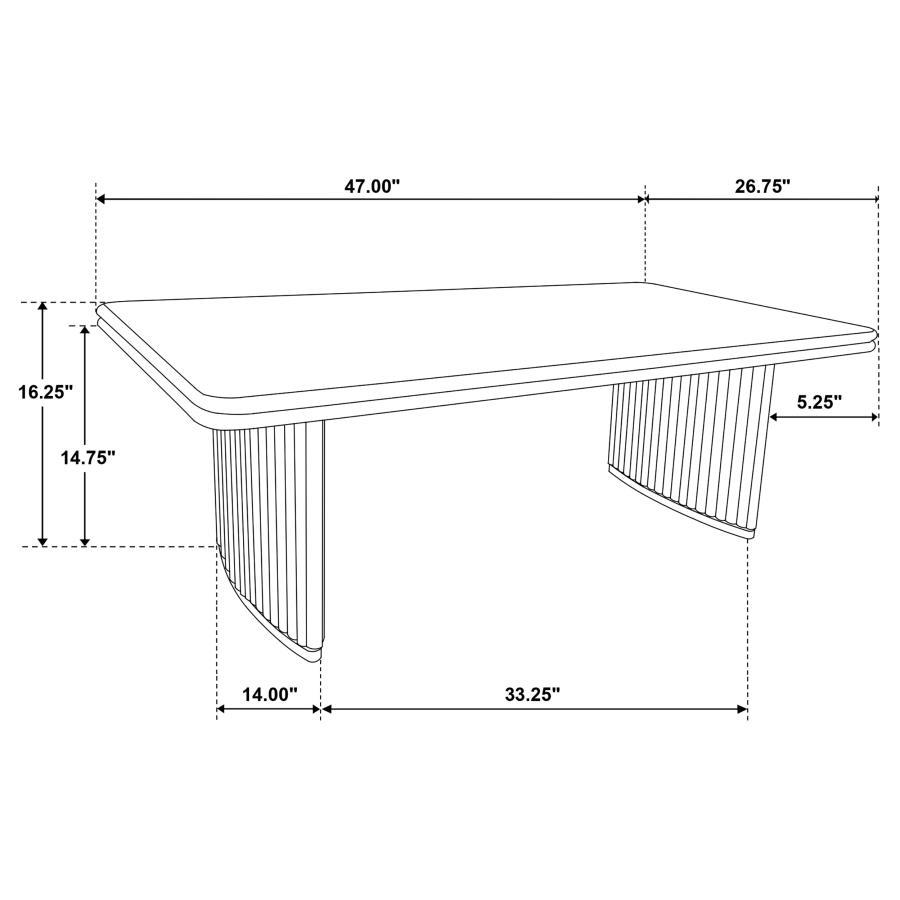 Adina - Wood Coffee Table Set