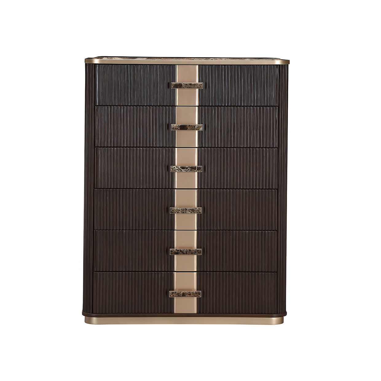 West Kensington - Highboy Chest - Medium Espresso