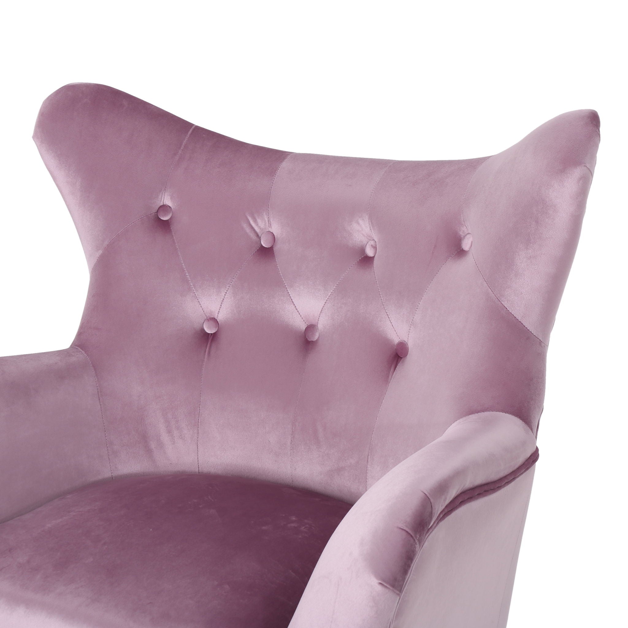 Alyssa - Mid Century Upholstered Arm Chair With Wingback Design
