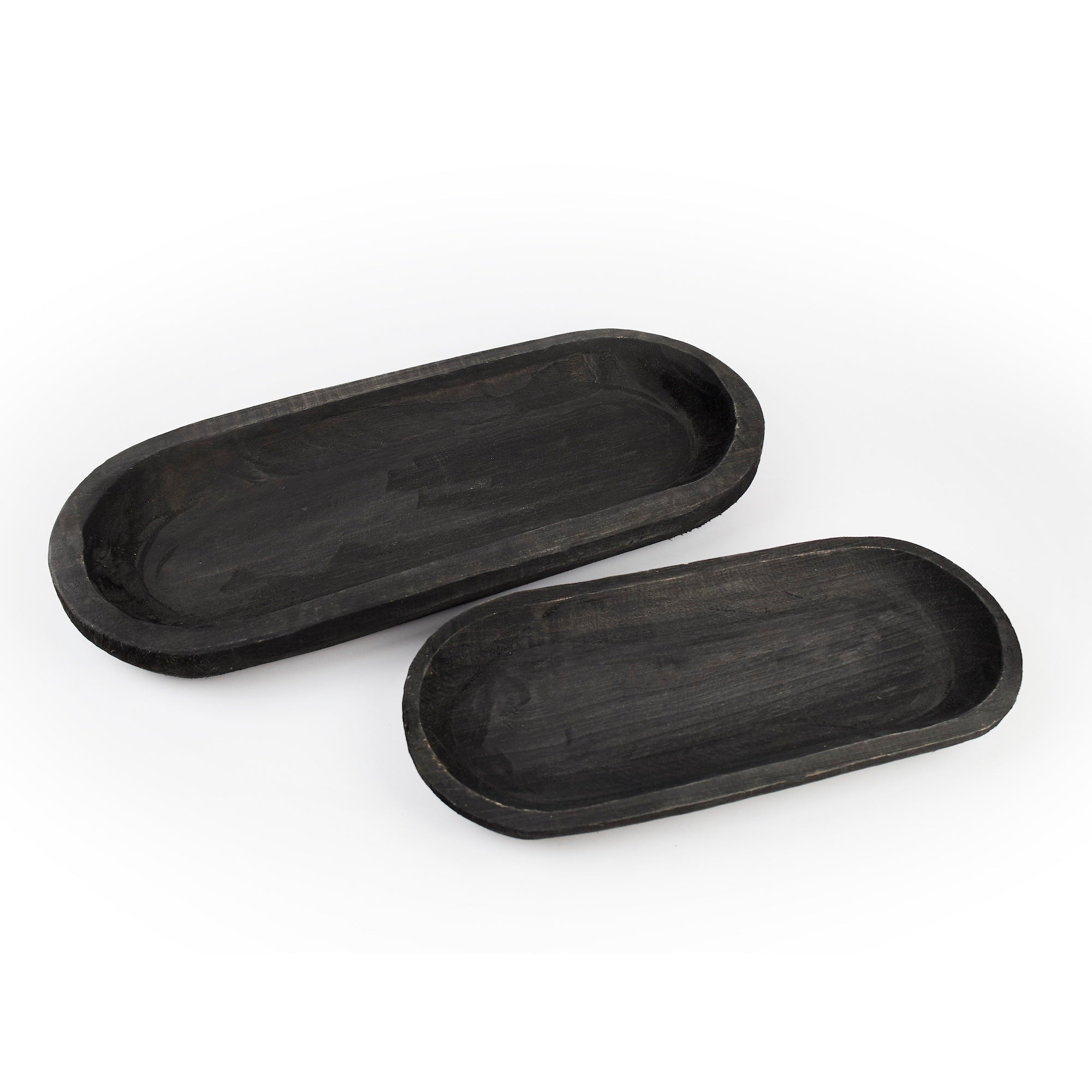 Wooden-Dough-Bowl-Design-Tray-(Set-of-2)-Bowls