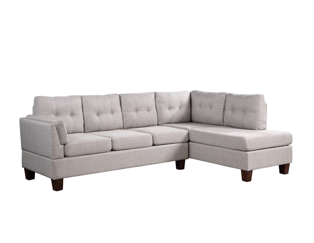 Dalia - Linen Modern Sectional Sofa With Chaise - Best Buy Furniture
