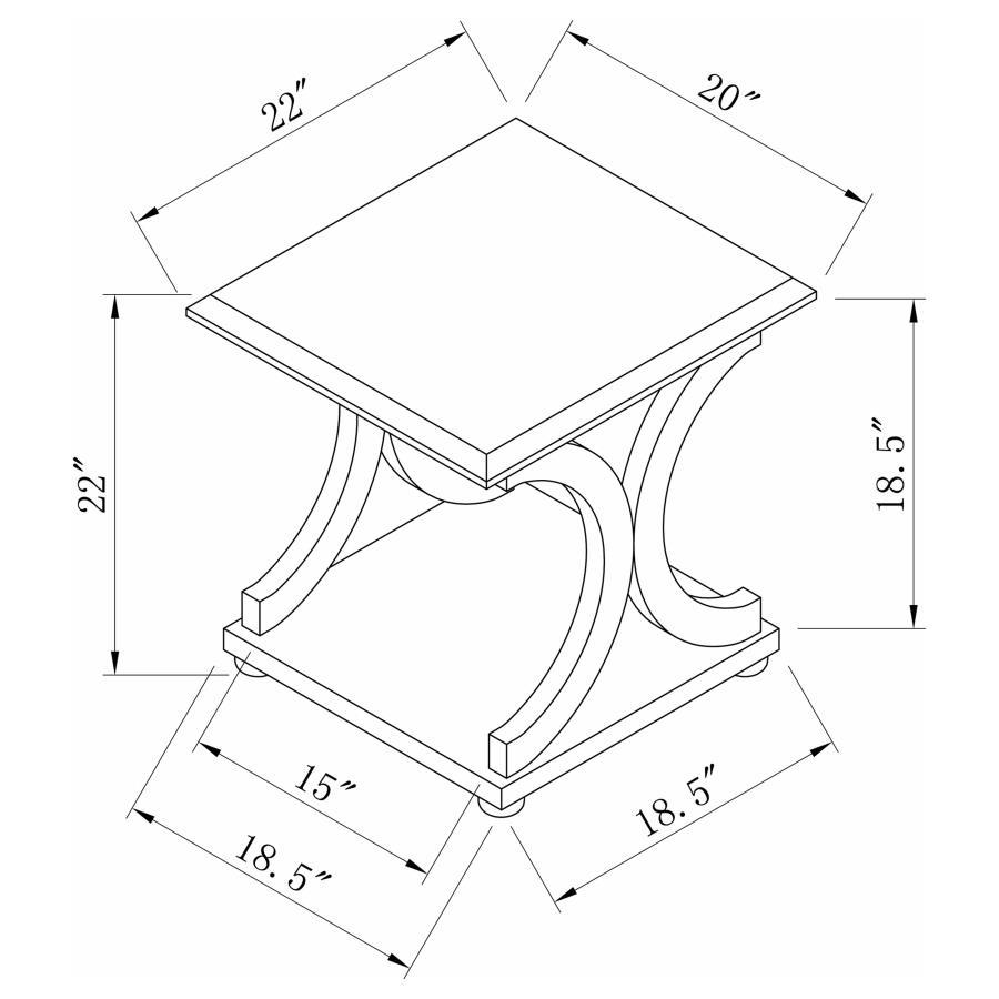 Shelly - Engineered Wood Table