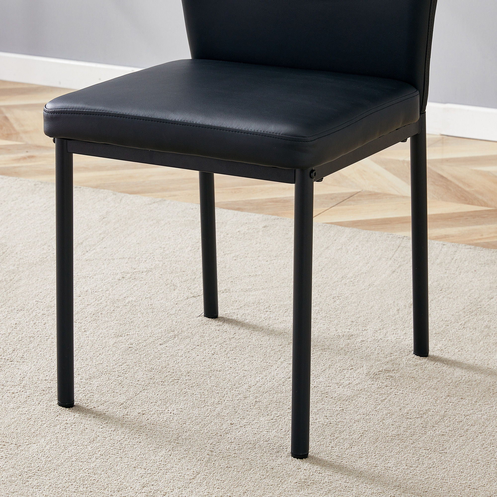 Luxury Simple Chair With Metal Leg