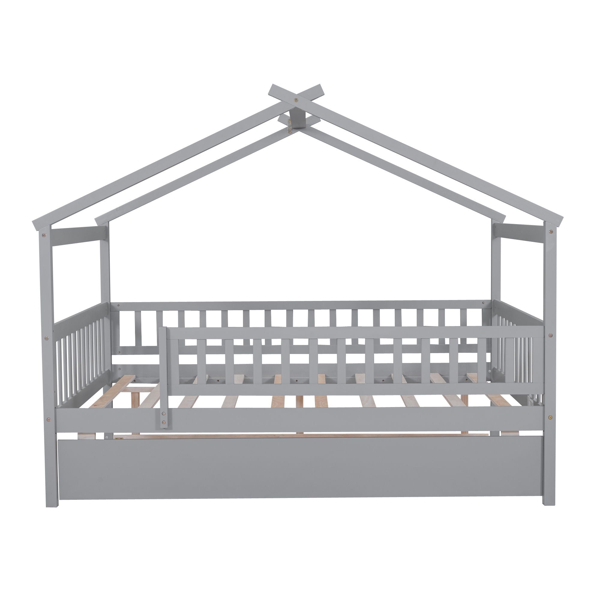 Creativity House Bed With Twin Size Trundle