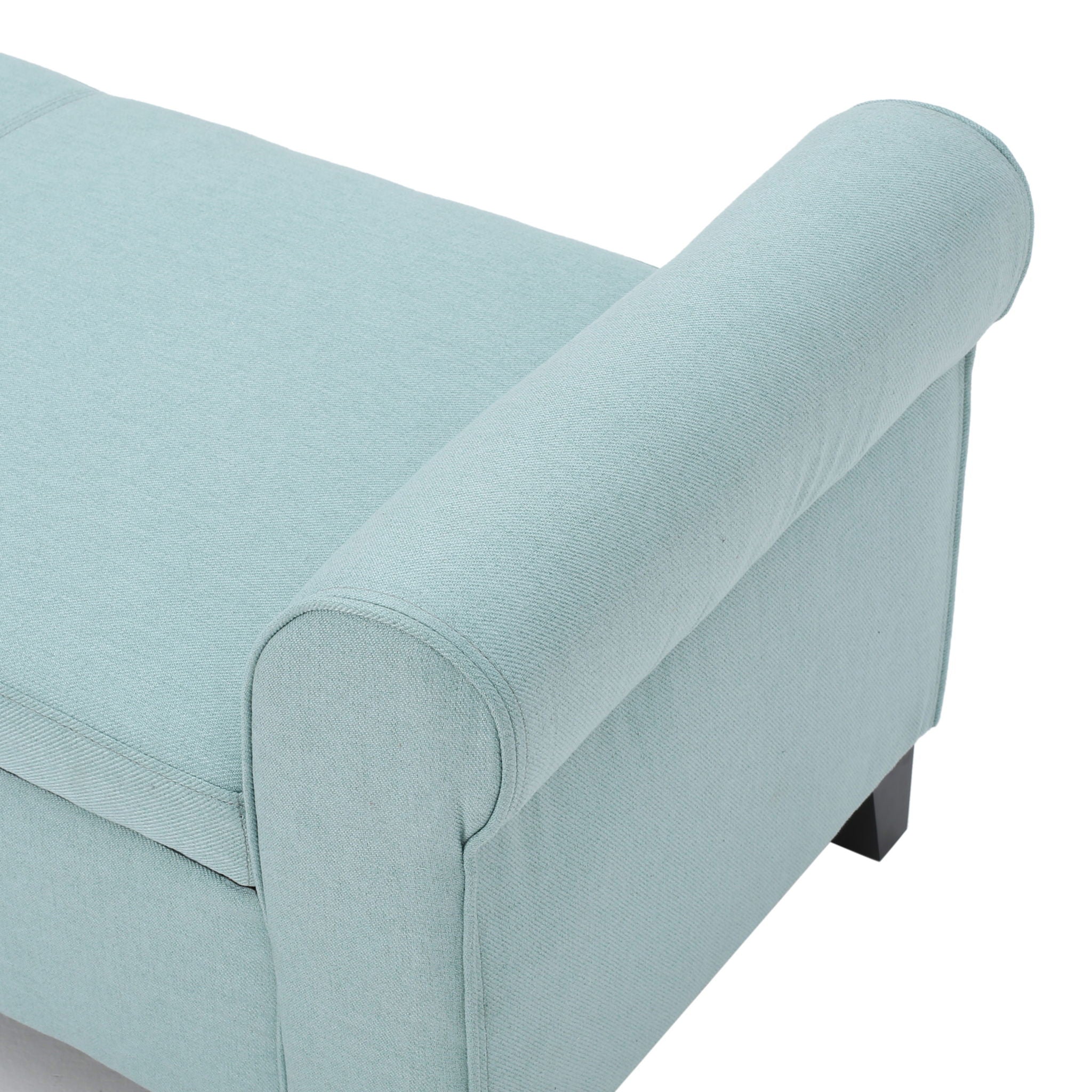 Hayes - Armed Storage Bench With Rolled Arms And Button Tufting - Best Buy Furniture