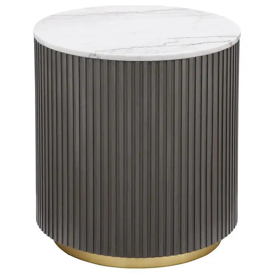 Jason - Round Marble Coffee Table Set