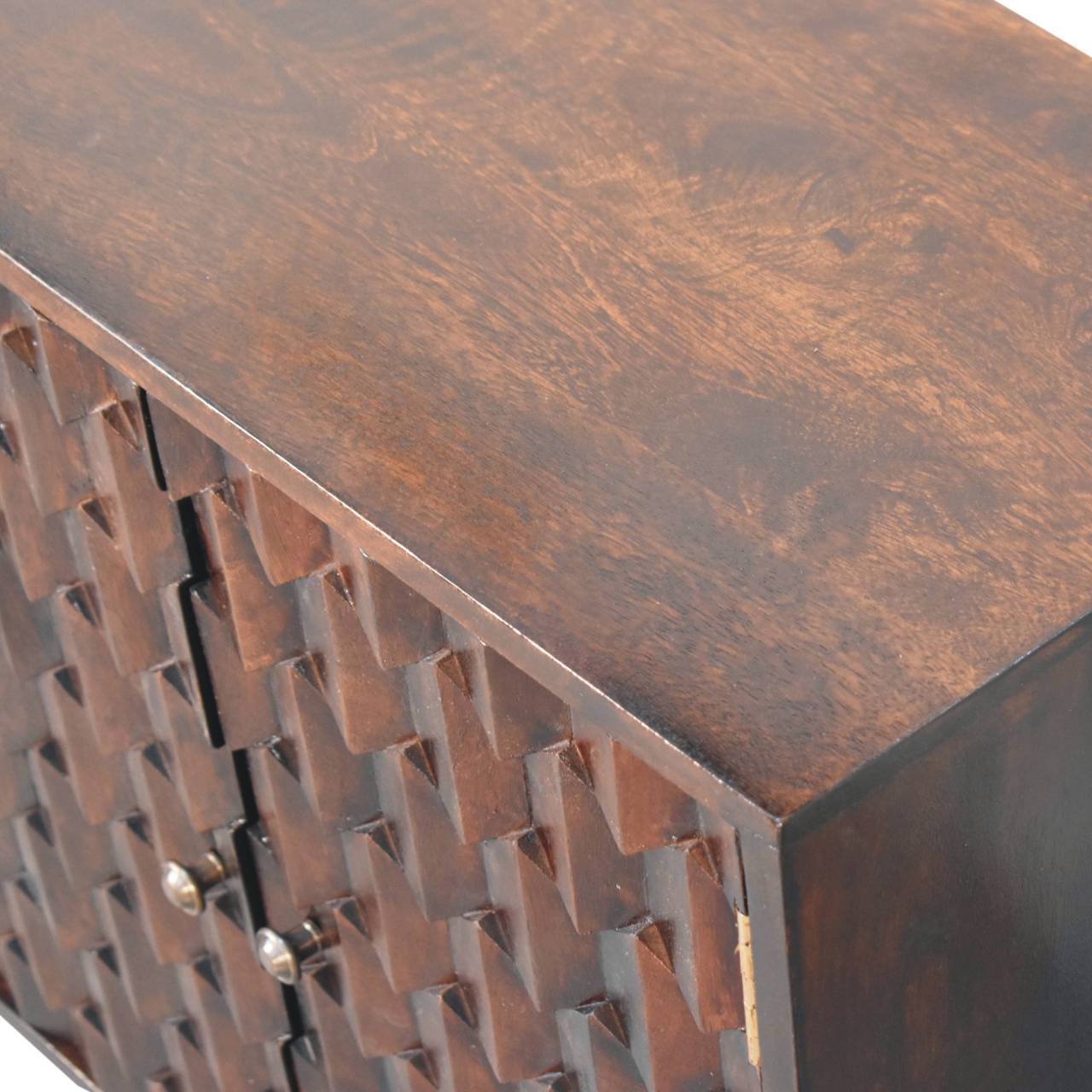 Mini Pineapple Carved Cabinet
