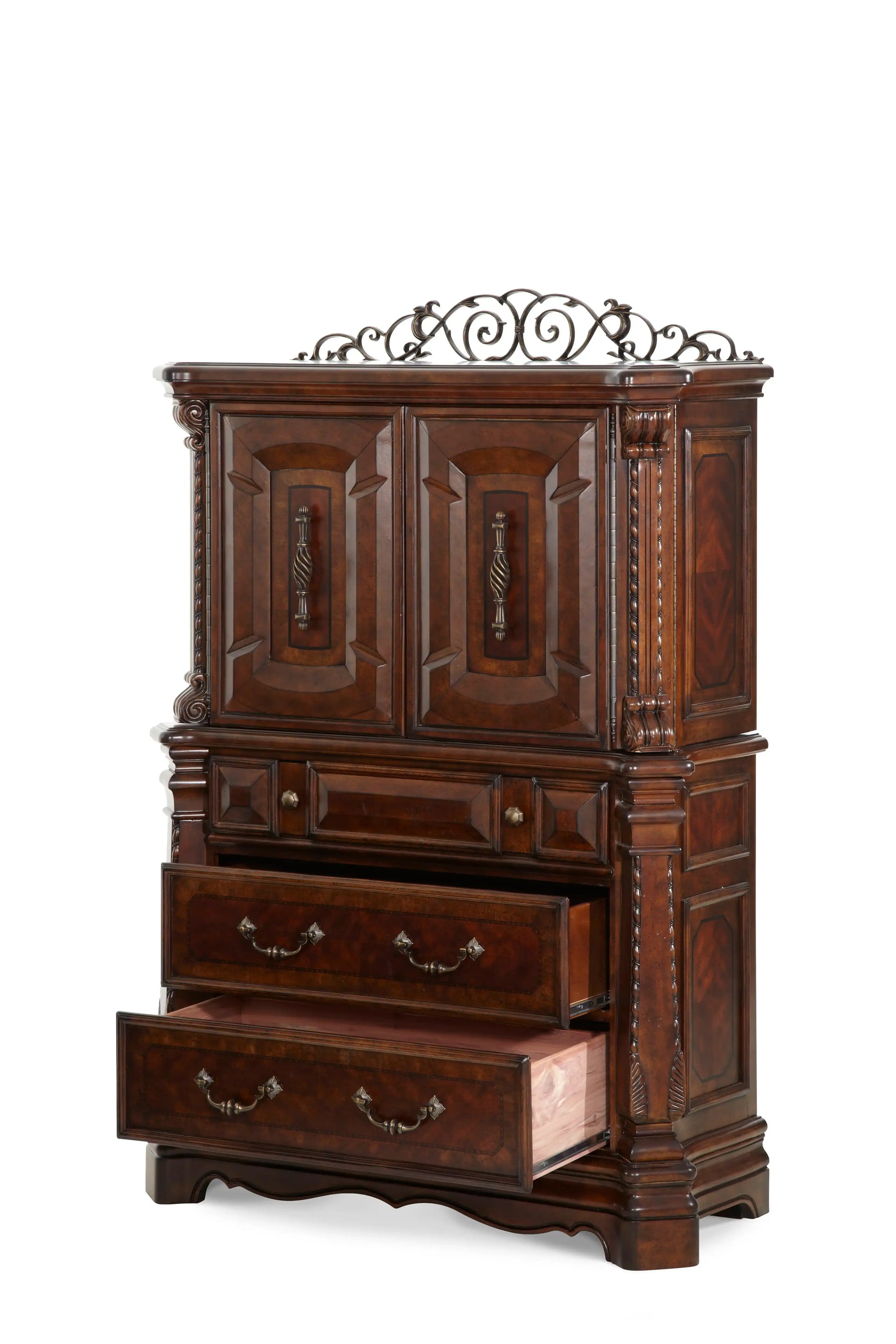 Windsor Court - Gentleman's Chest - Vintage Fruitwood - Best Buy Furniture