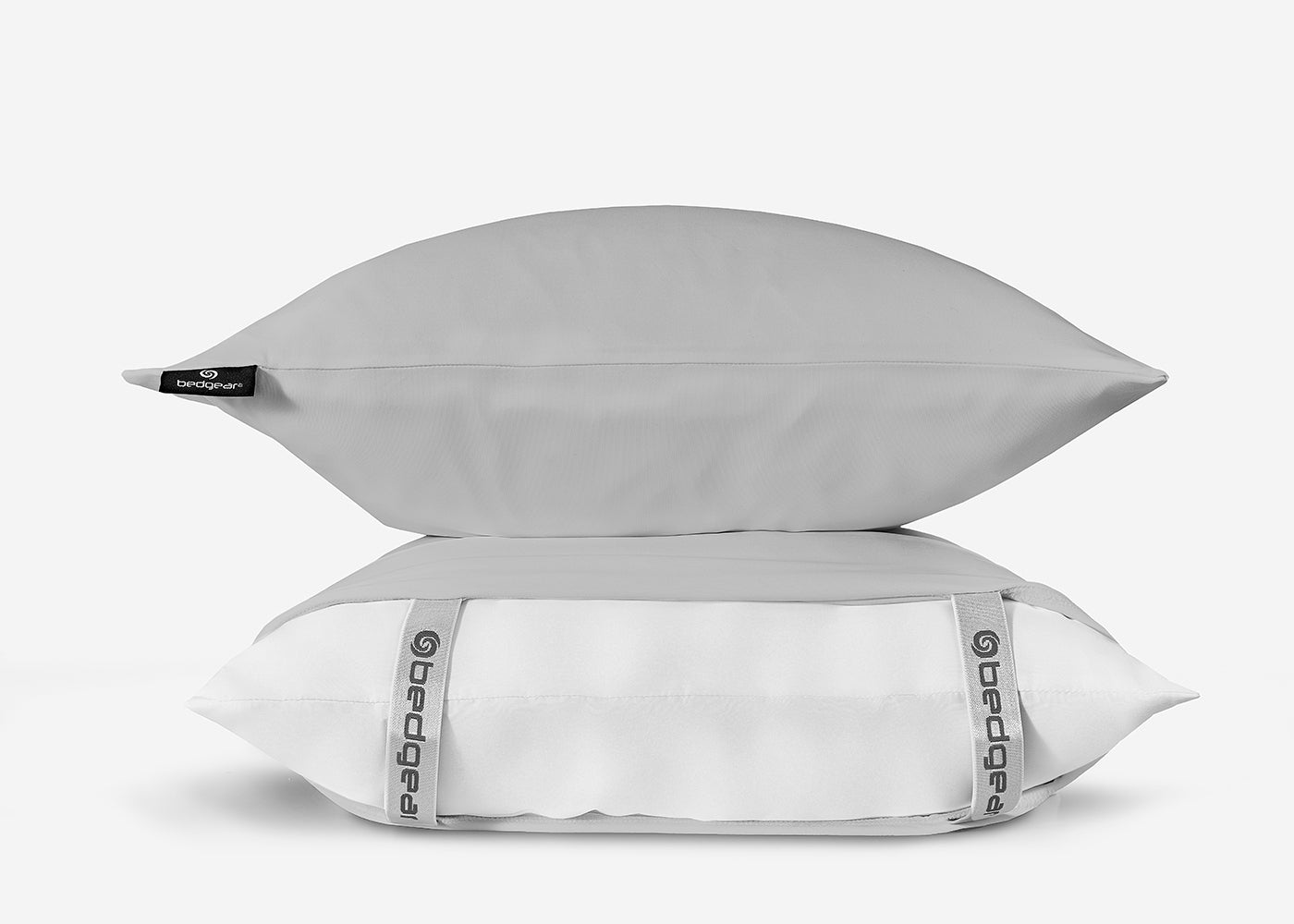 BedGear Dri-Tec King Pillowcase Set, Grey