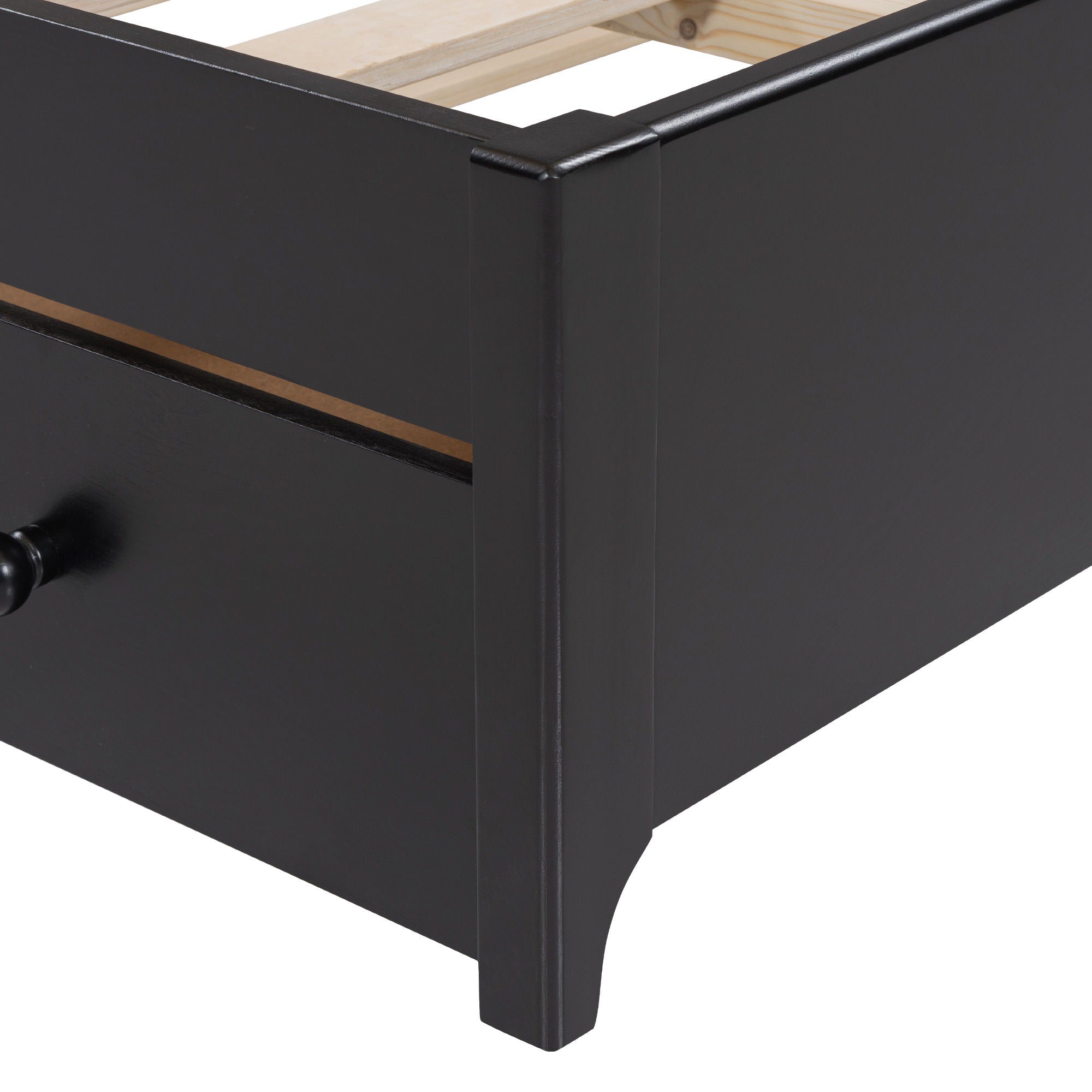 Storage Platform Bed With 2 Big Drawers & Trundle