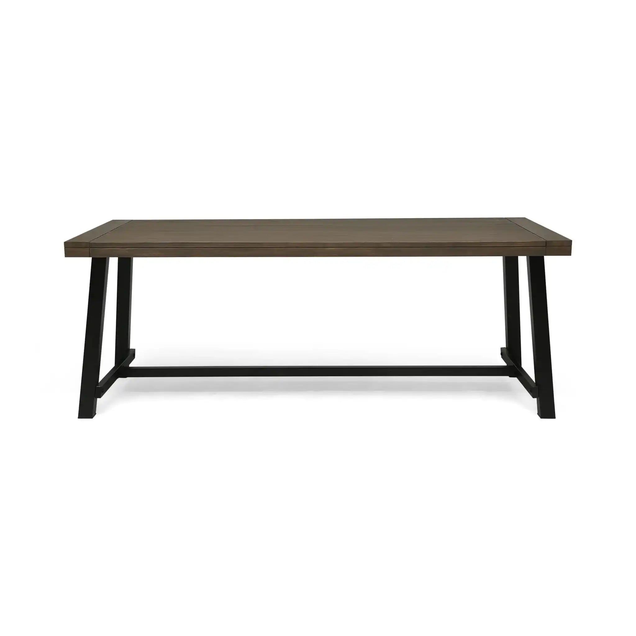 Outdoor Dining Table - Gray / Rustic Metal