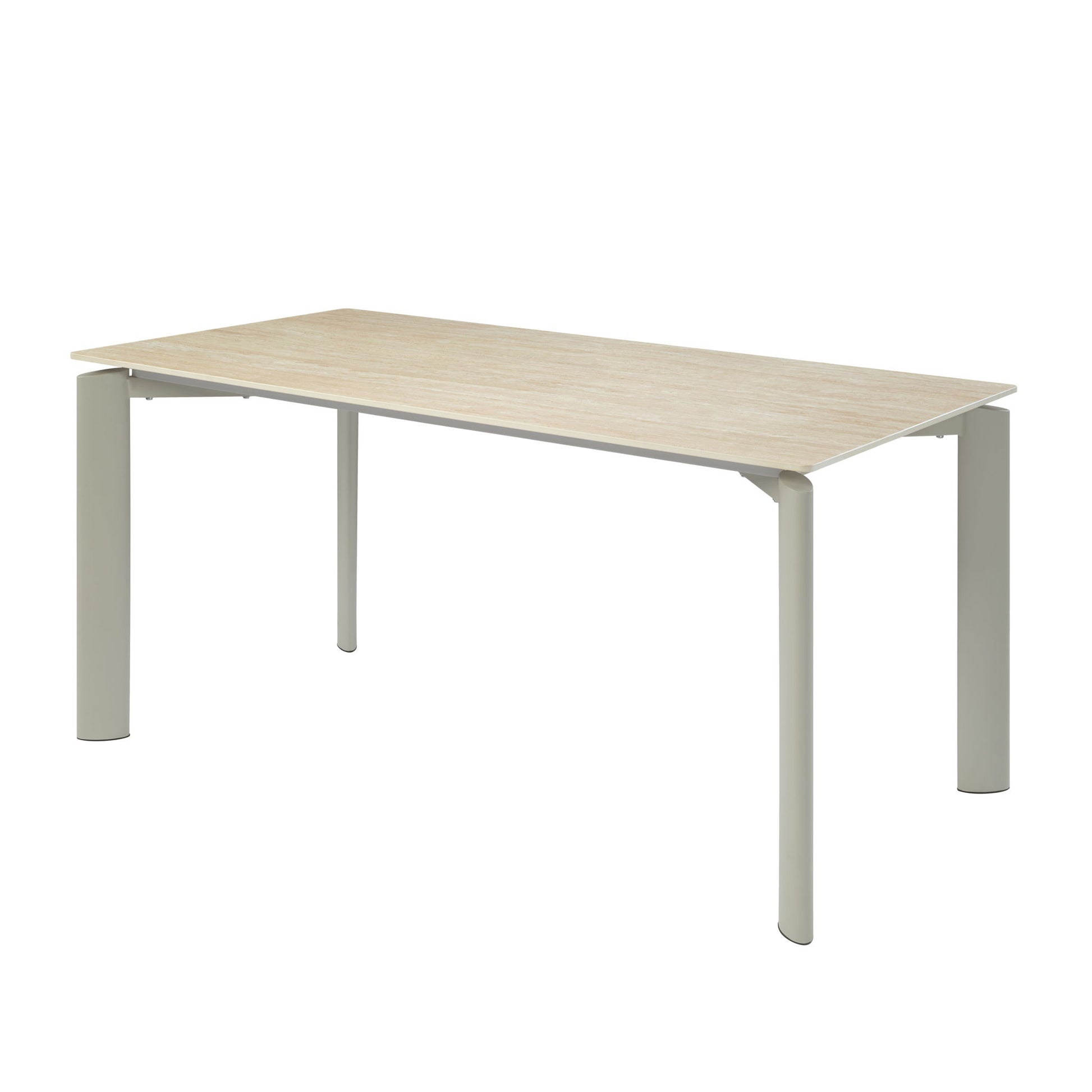 Ingram - Ceramic Top Dining Table - Light Gray - Best Buy Furniture