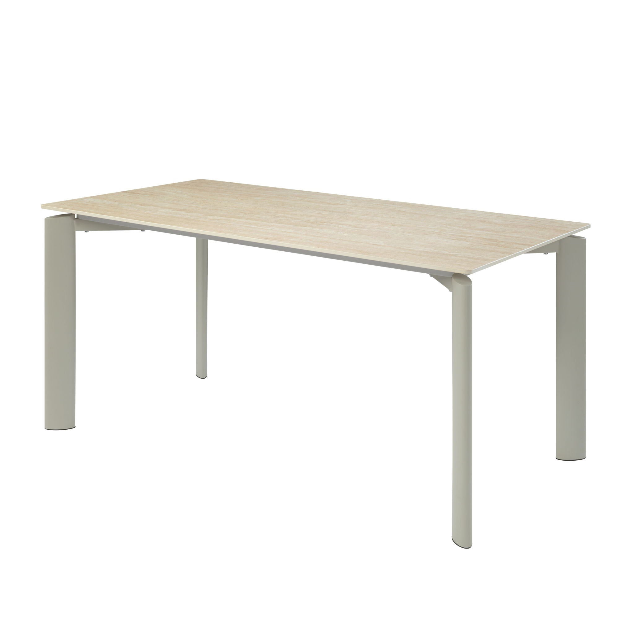 Ingram - Ceramic Top Dining Table - Light Gray - Best Buy Furniture