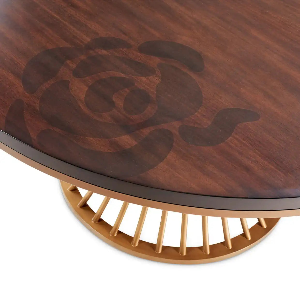 Camellia Field - Round Dining Table - Warm Pecan