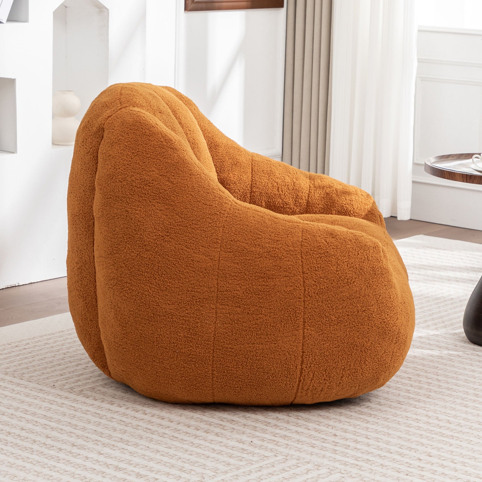 Comfy Bean Bag Chair With Memory Foam Filler, Tufted Soft - Best Buy Furniture