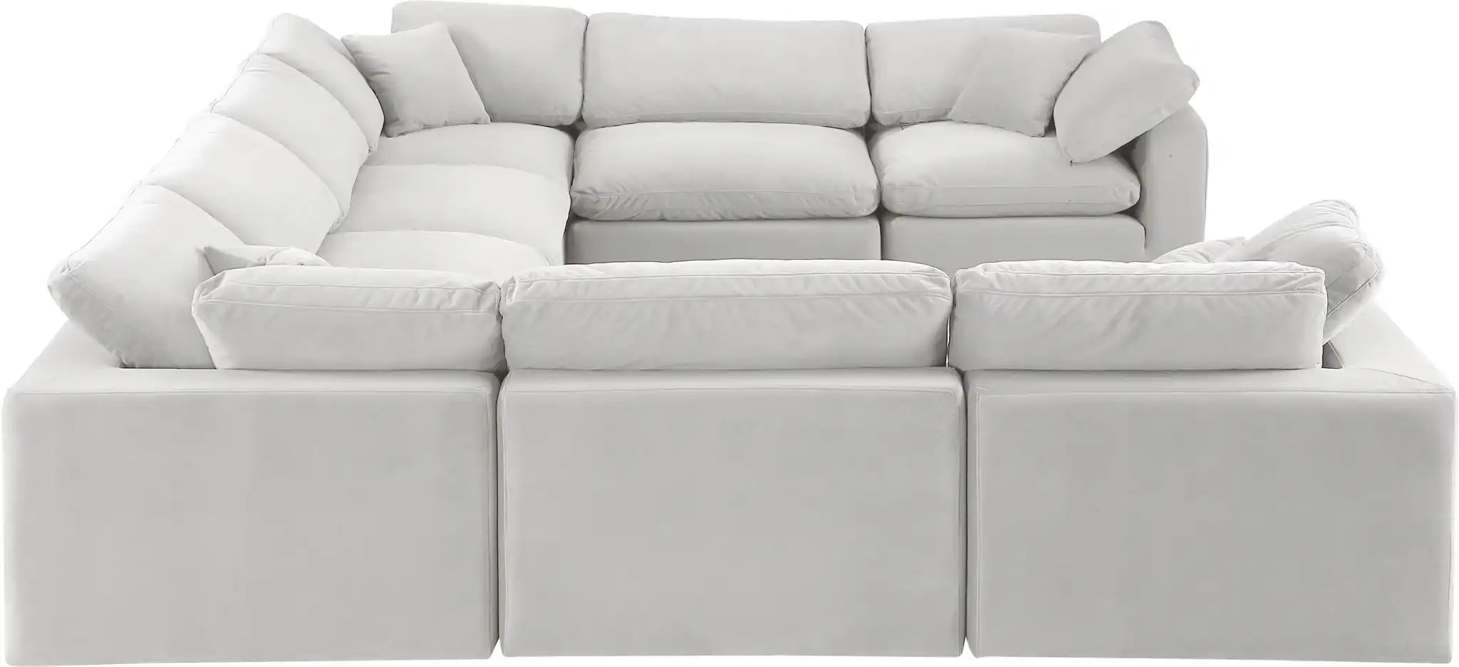 Comfy - 8 Piece Velvet Modular Sectional