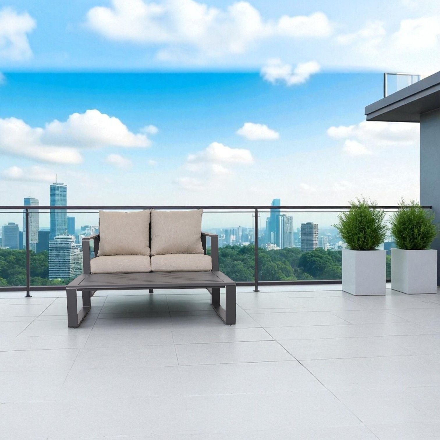 Sofa With Rectangular Coffee Table