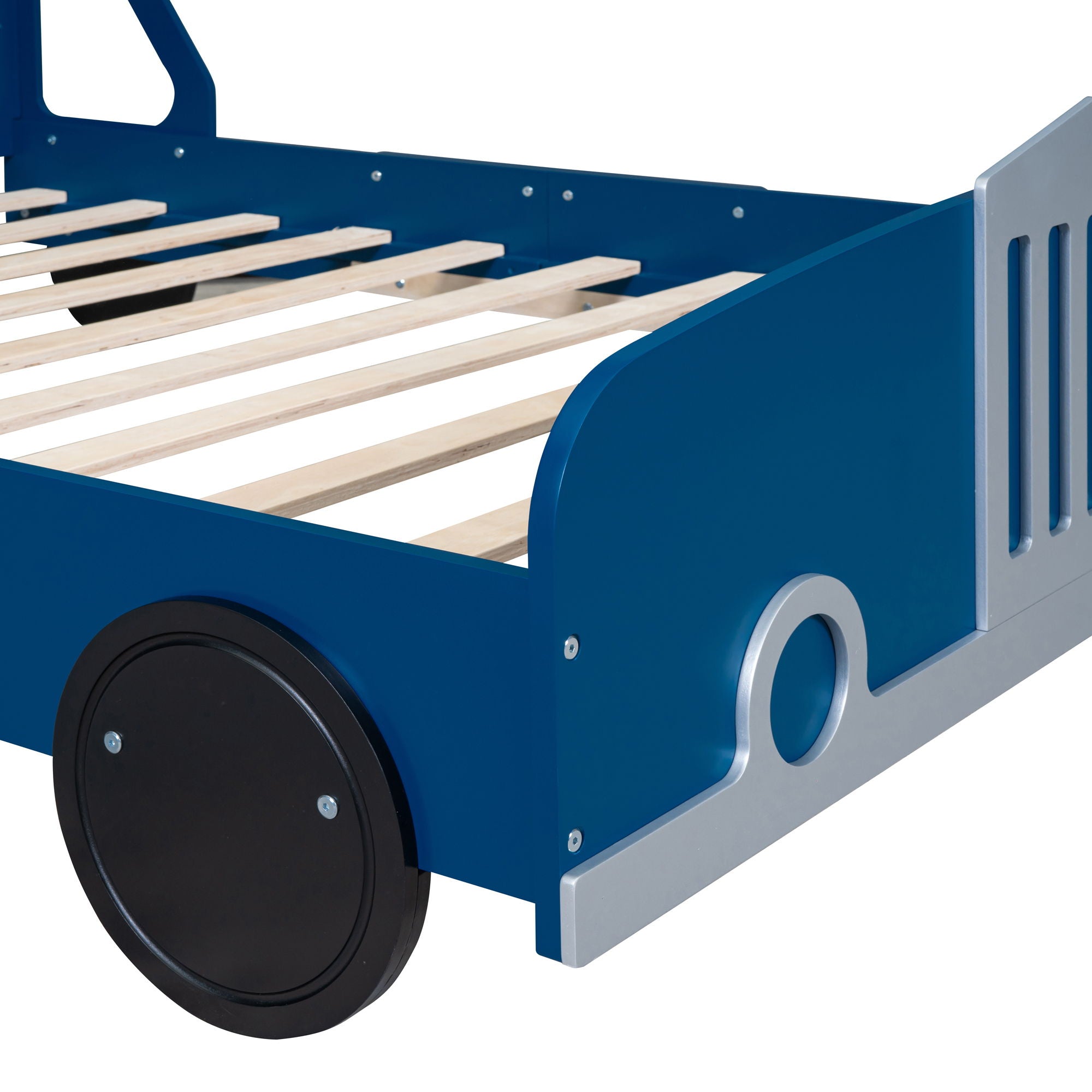 Car Shaped Platform Bed With Wheels