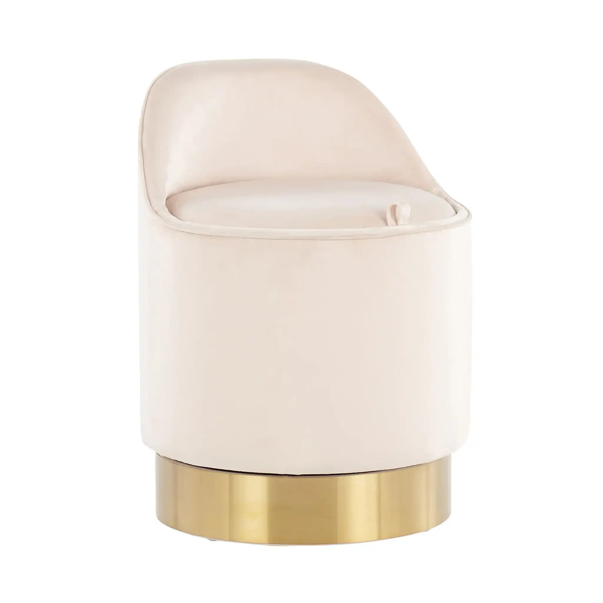Marla - Contemporary / Glam Vanity Stool