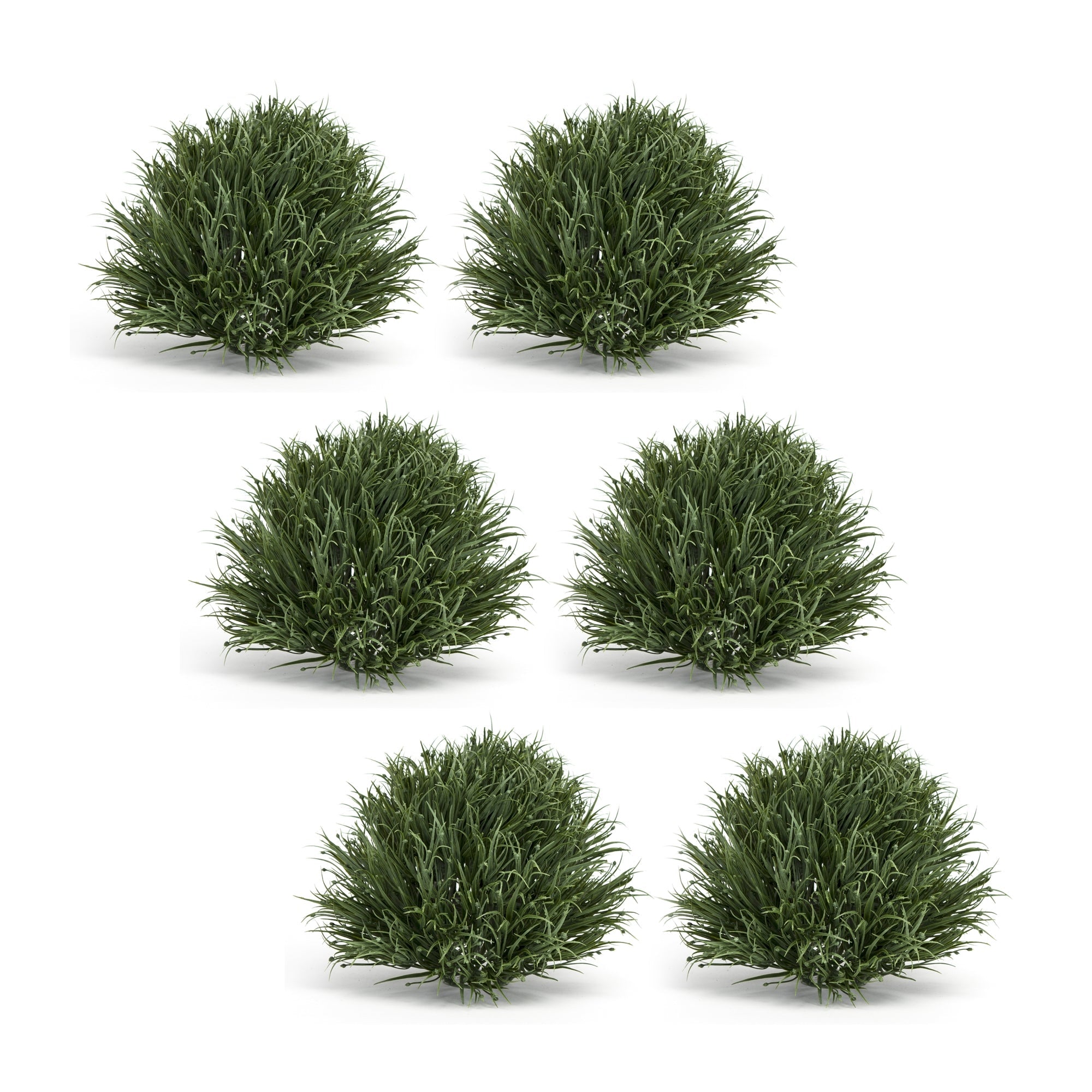 Spring-Grass-Half-Orb-(Set-of-6)-Artificial-Flowering-Plants
