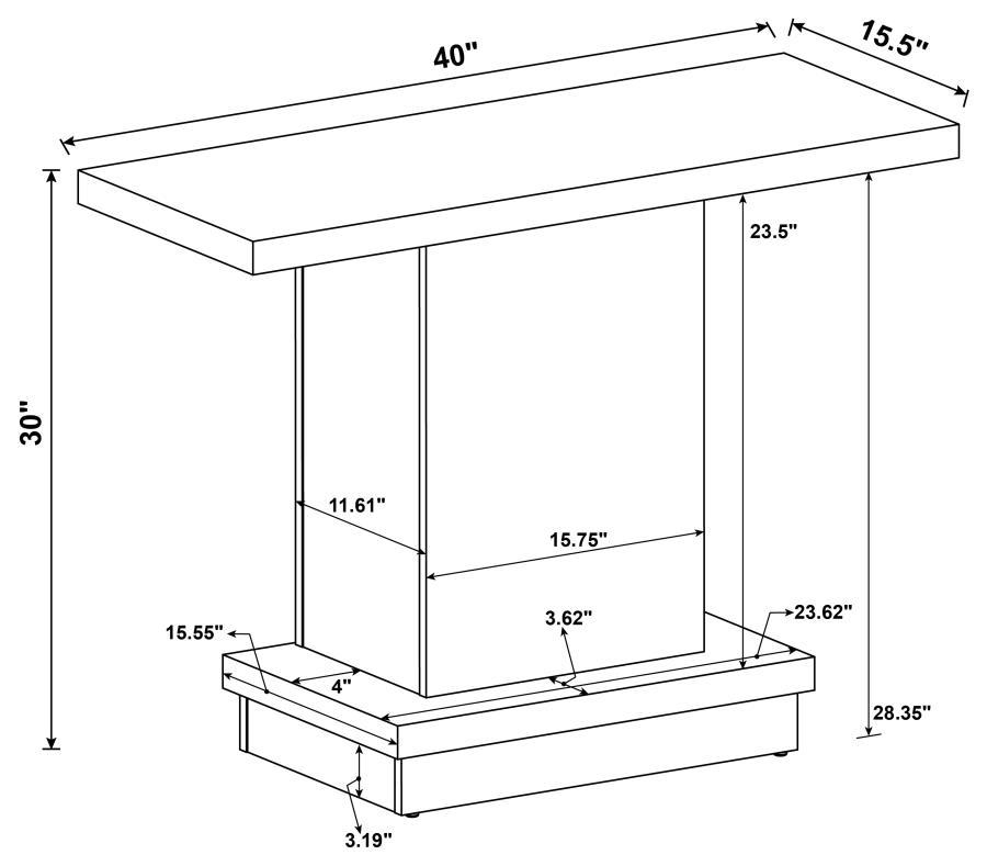 Reston - Engineered Wood Table - Best Buy Furniture