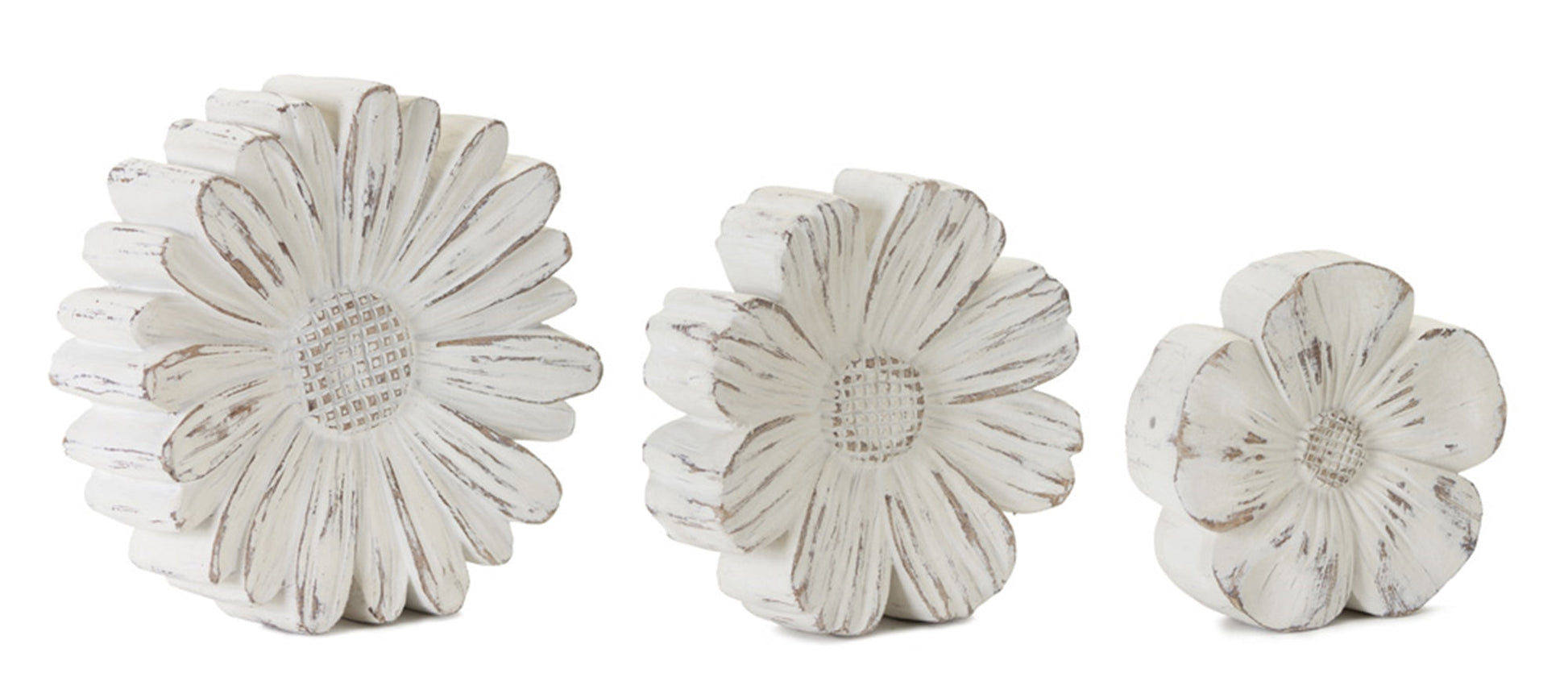 White-Washed-Stone-Flower-Decor-(Set-of-3)-Decorative-Objects