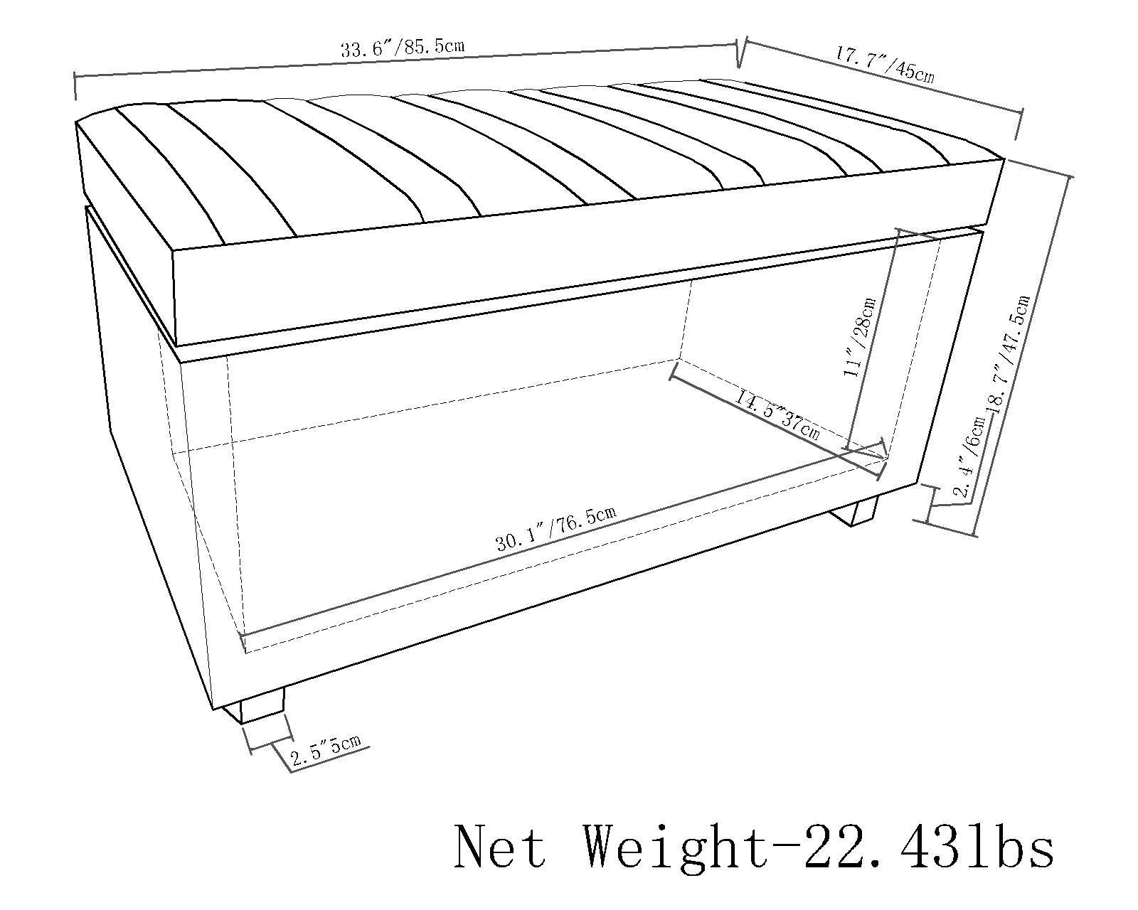 Darcy - Upholstered Storage Ottoman Bench - Best Buy Furniture