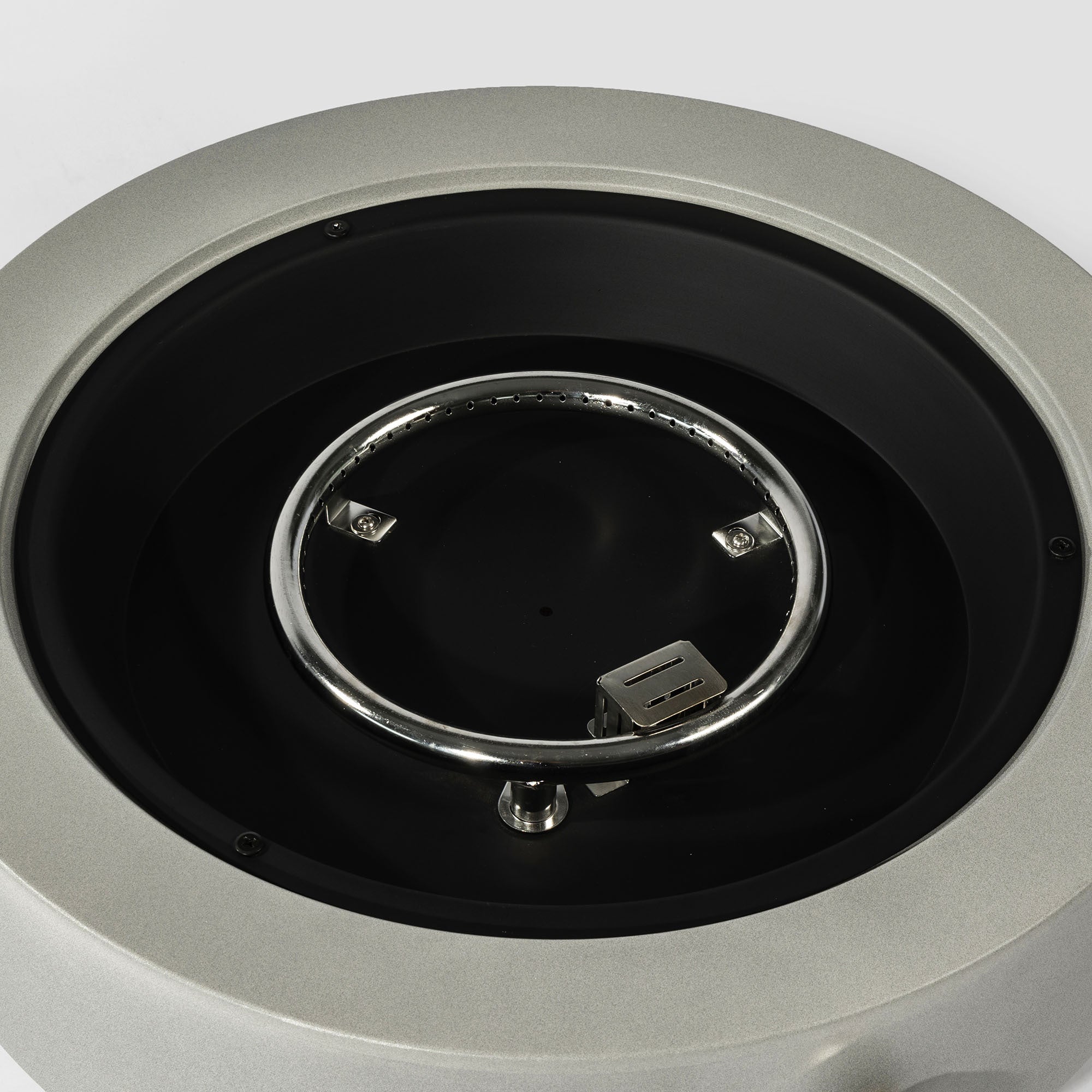 24' Propane Gas Fire Pit Bowl 50000 BTU - Steel Grey Outdoor Fire Pit