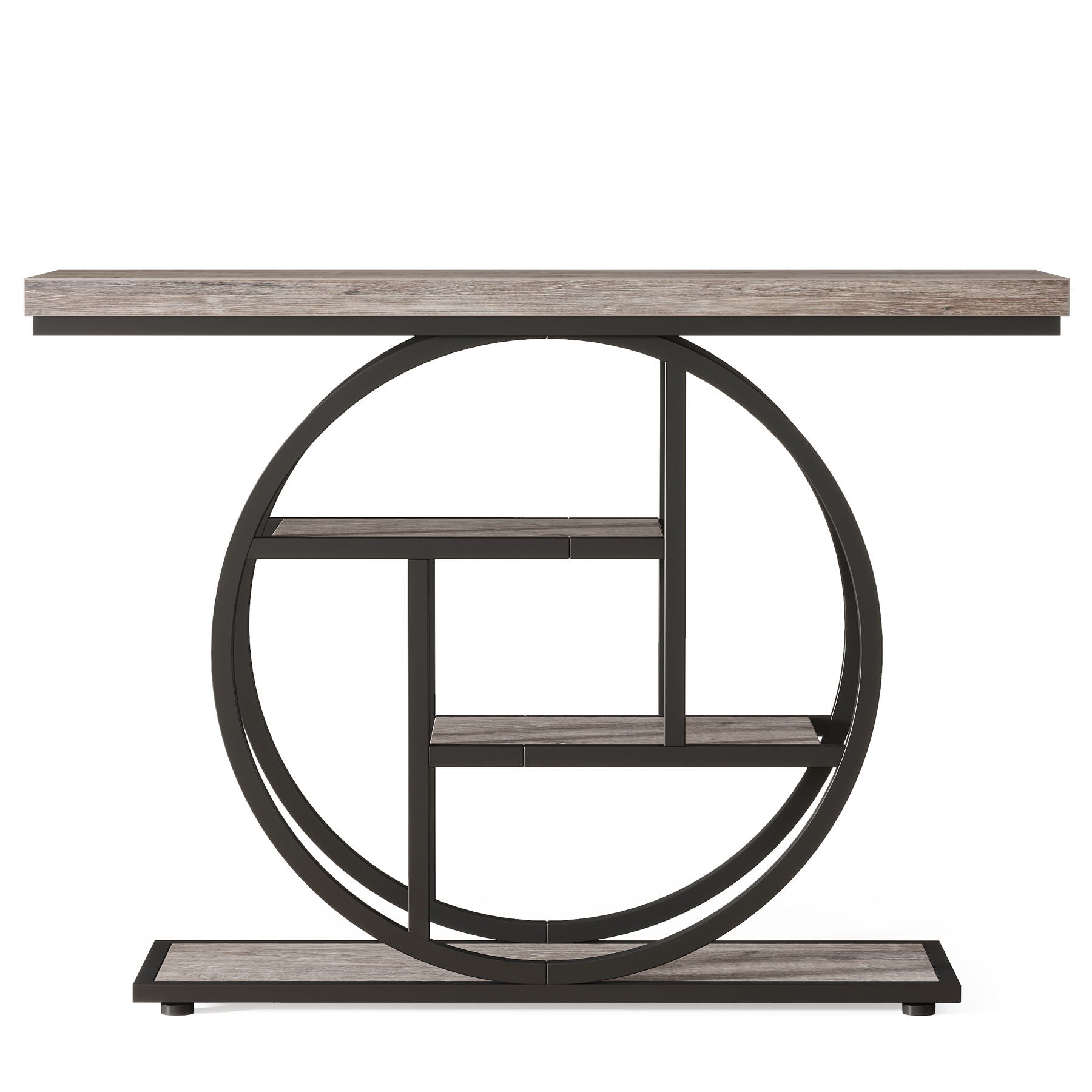 Console Table With 4 Tier Design For Living Hallway