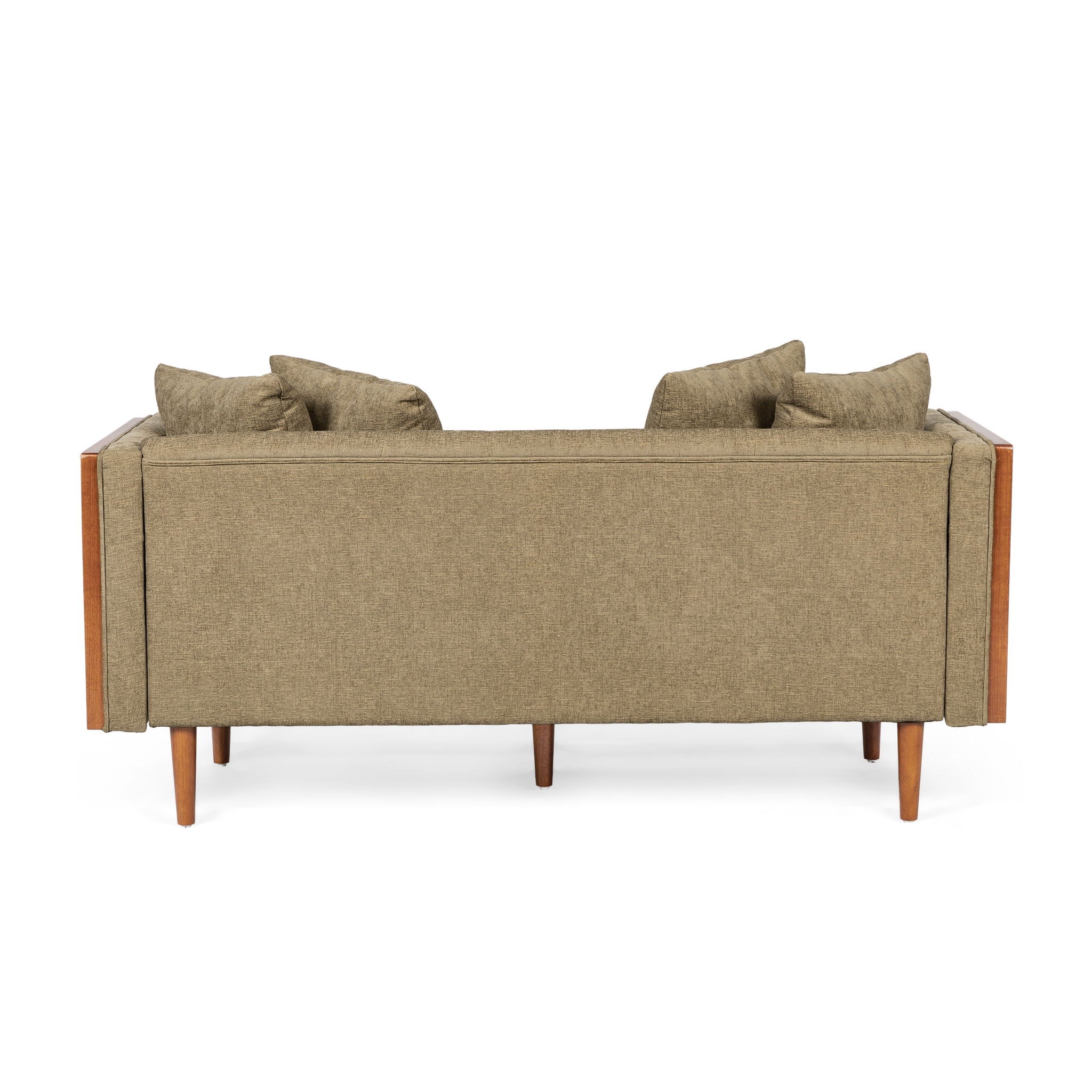 Retro Modern Loveseat With Button Tufted Upholstery