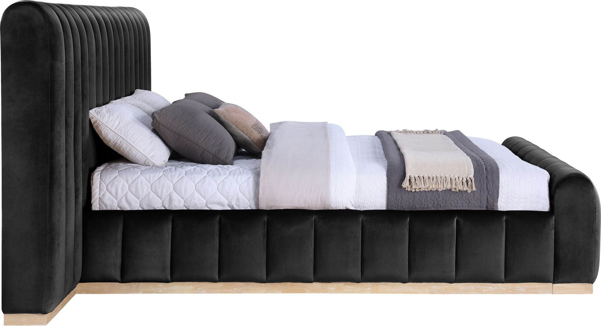 Amara - Velvet Upholstered Bed