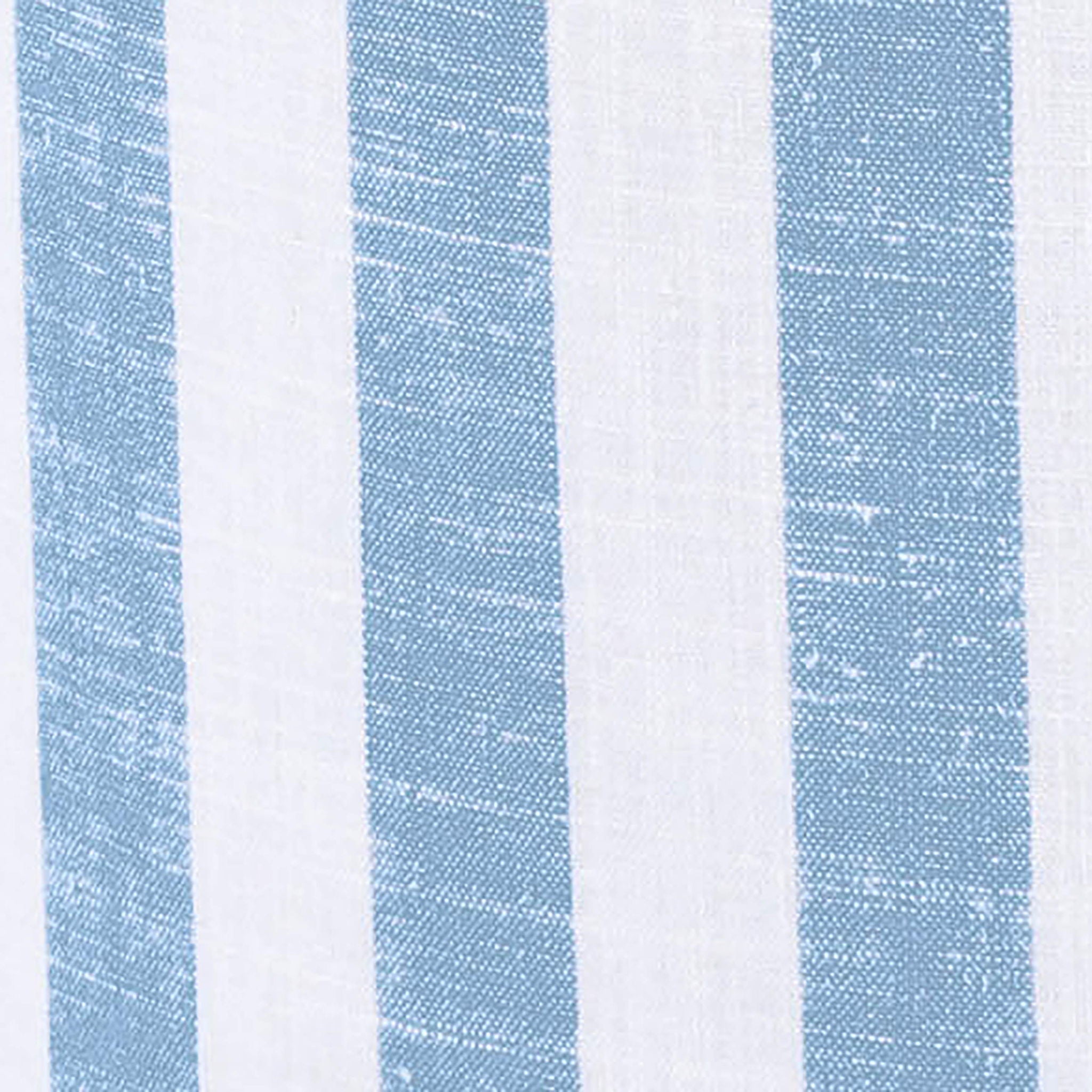 Dex - Striped Linen Ottoman