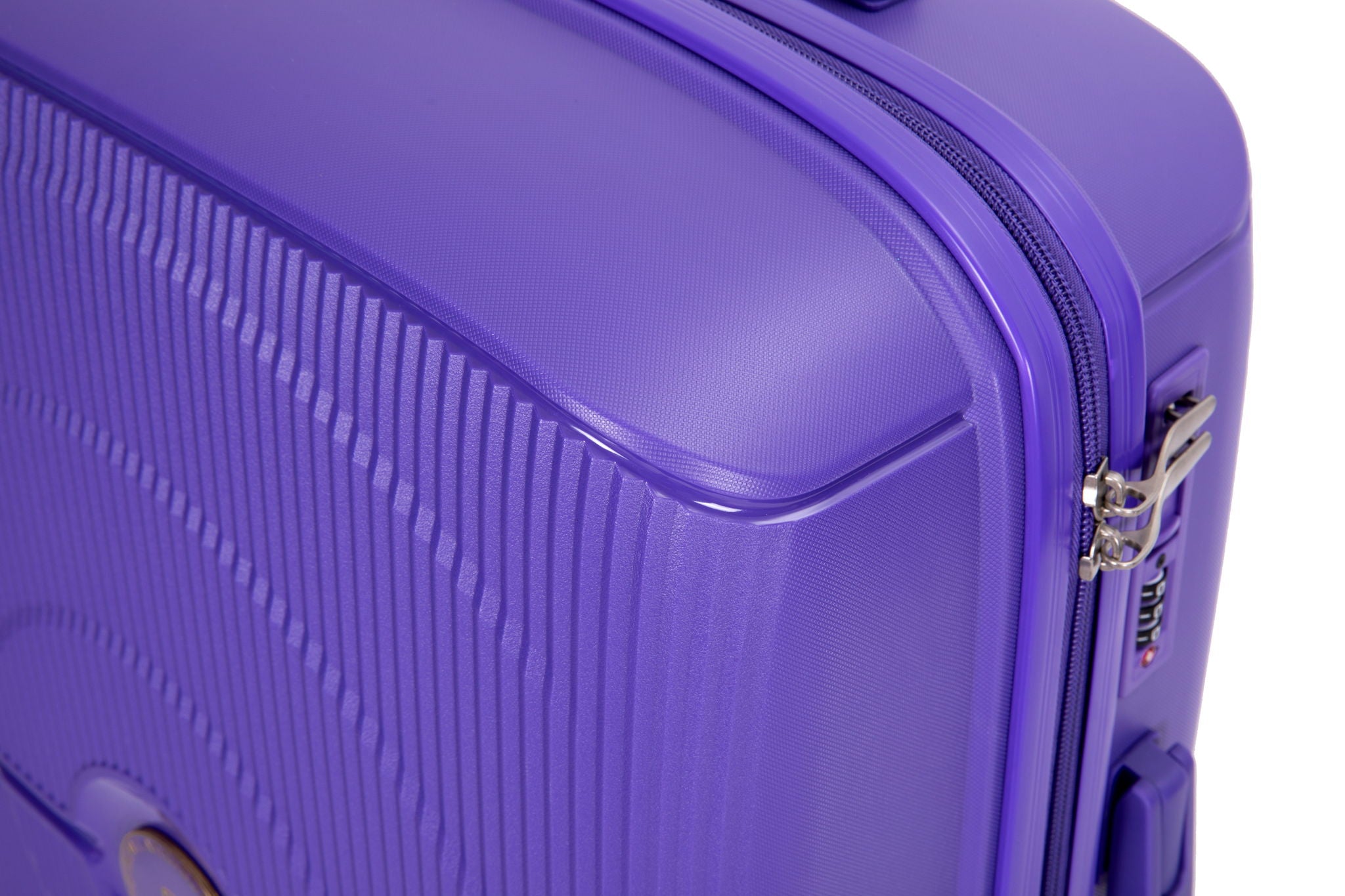 3 Piece Set Expandable Hardshell Suitcase Double Spinner Wheels