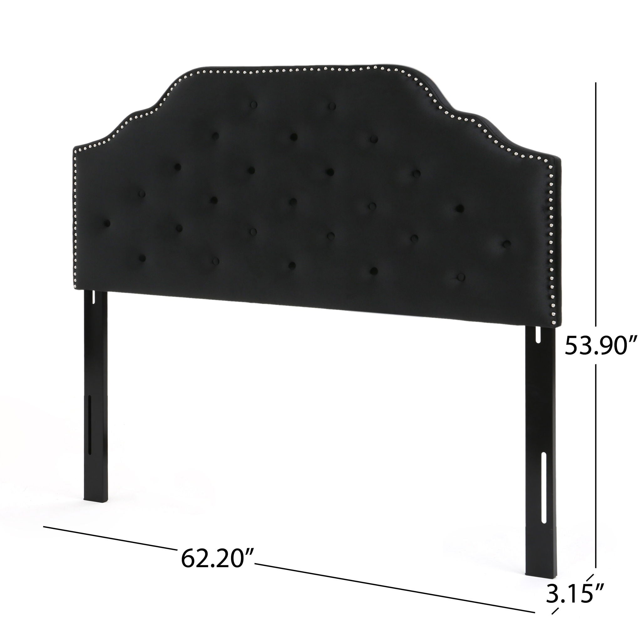 Charismatic - Size Headboard With Button Tufting And Nailhead Trim