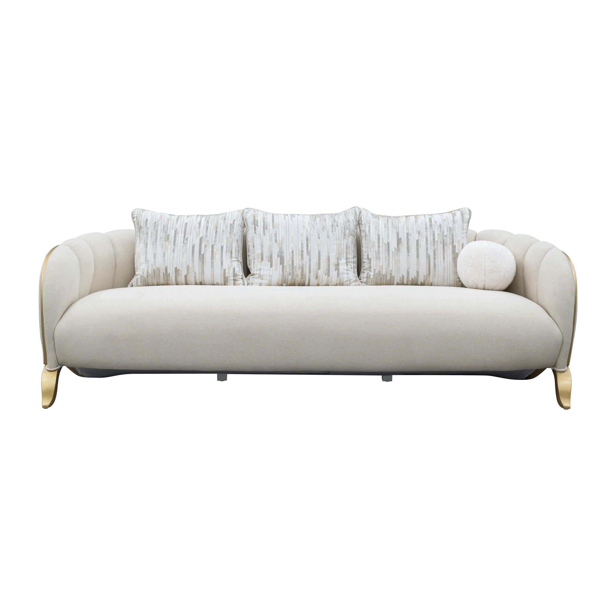 Scotts Square - Sofa - Cornsilk / Light Champagne